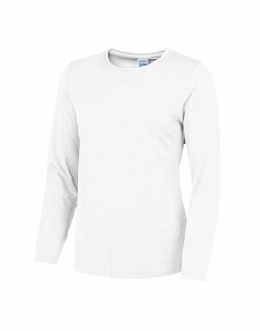 EasyCare Fabric Girlie Long Sleeve Cool T | ARCTIC WHITE