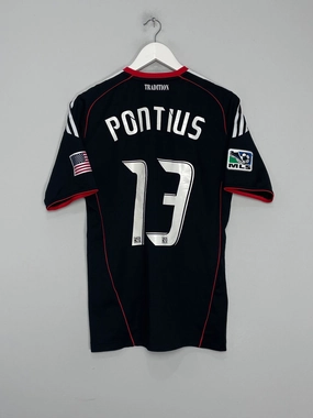 2010 DC UNITED PONTIUS #13 *PLAYER ISSUE* HOME SHIRT (M) ADIDAS Strategic Ventilation Zones Outdoor Comfort
