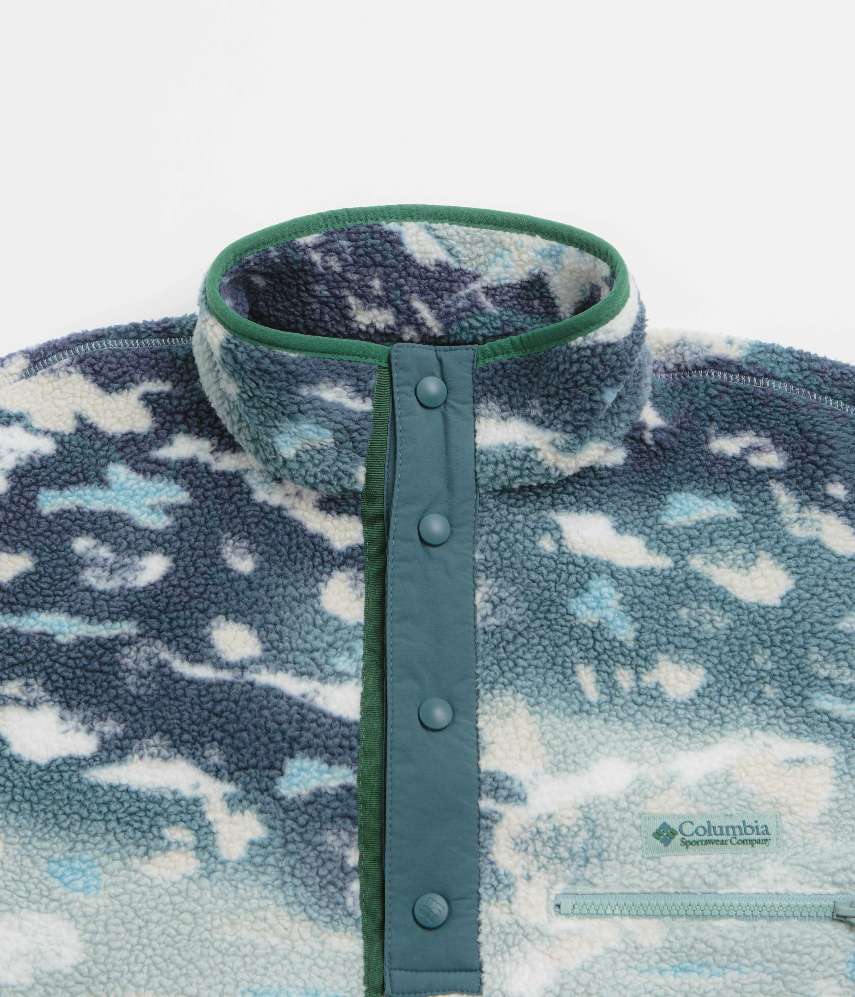 Columbia Helvetia II Printed Half Snap Fleece - Crushed Blue / Sisters Layer Friendly