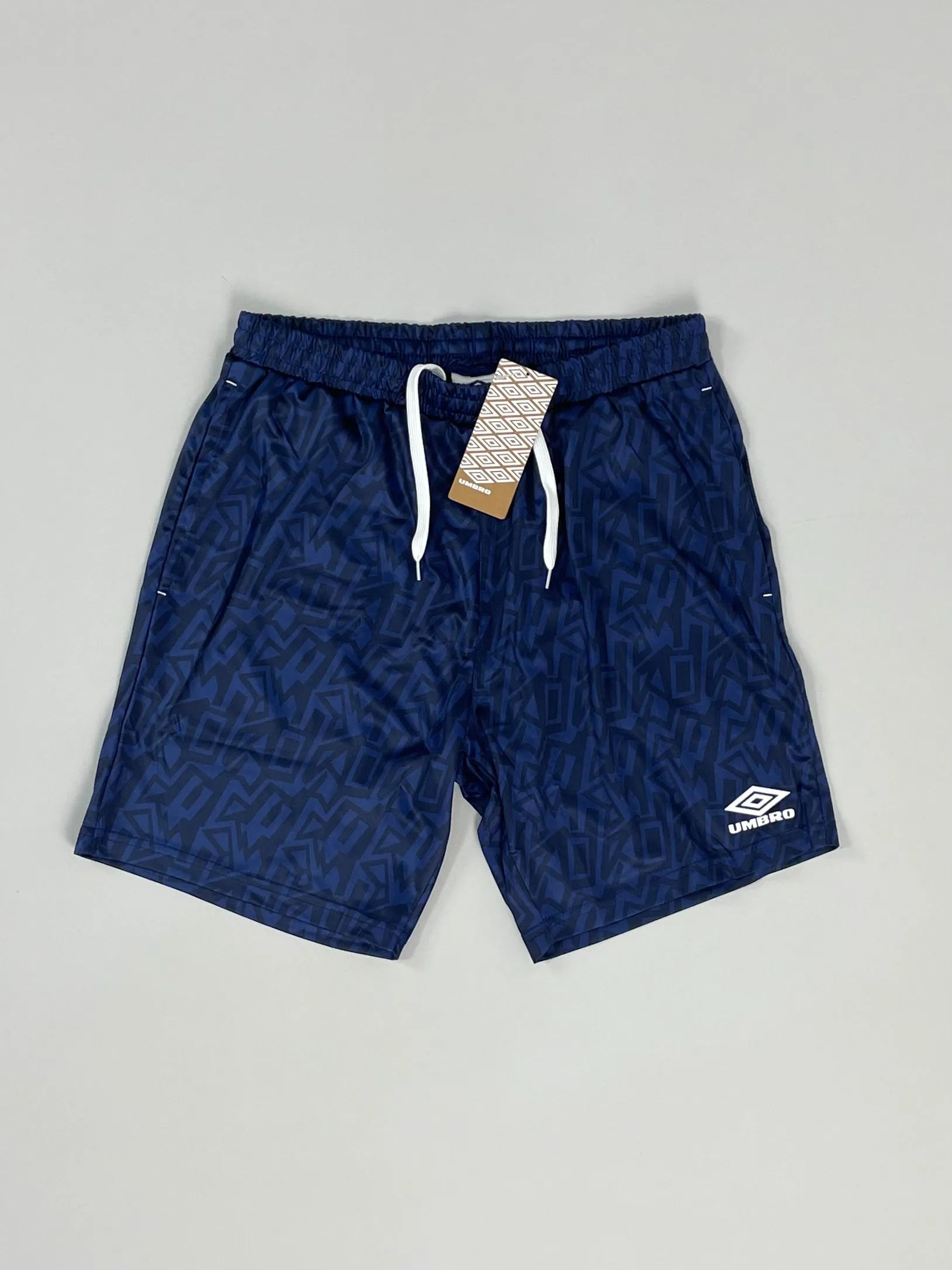 UMBRO *BNWT* NAVY GRAFFITI SHORTS (MULTIPLE SIZES) WITH POCKETS Warm Day Outfit