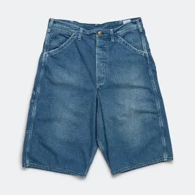Chill Style Easy Match Wide Fit 40's Painter Shorts - Denim Used