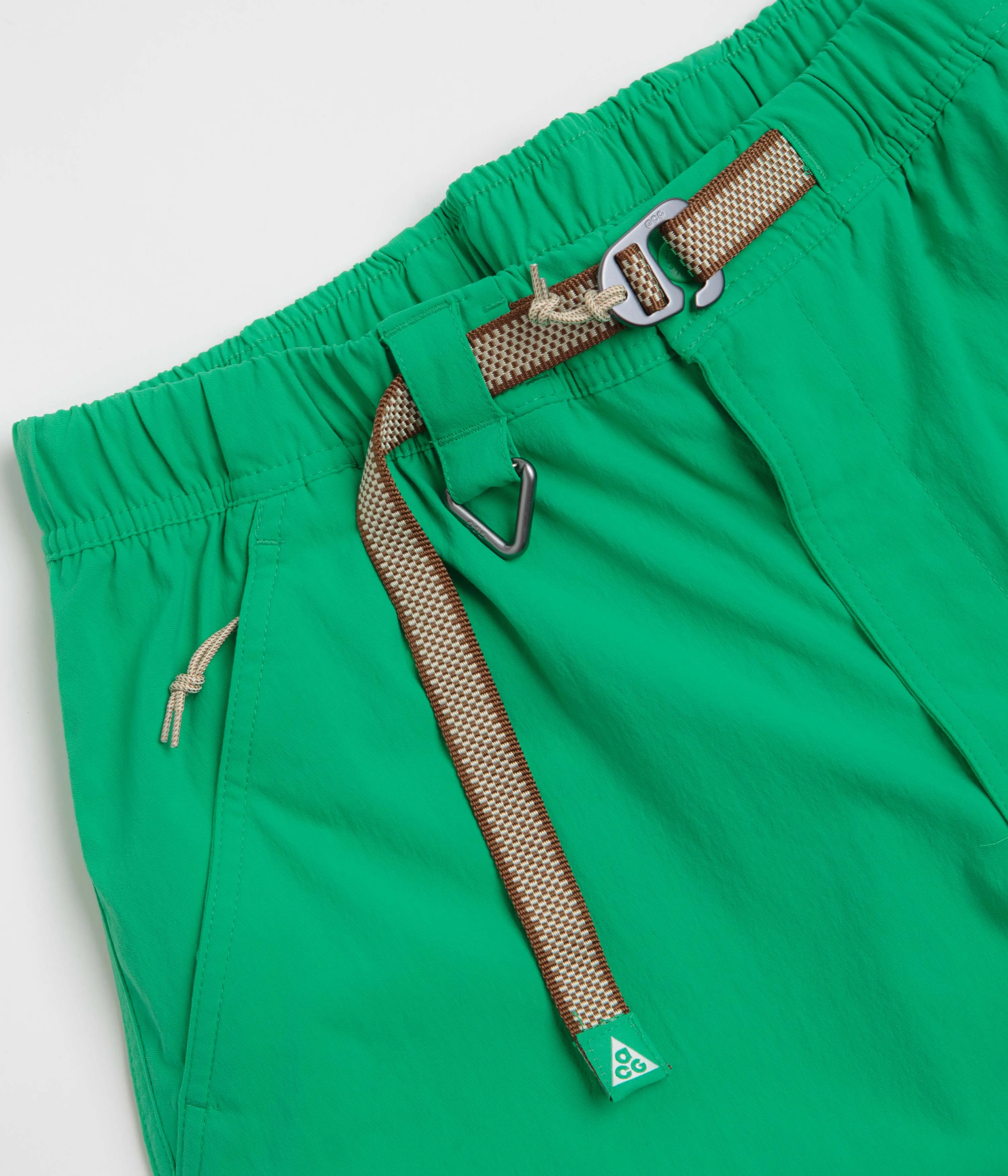 Nike ACG Hiking Shorts - Stadium Green / Summit White Laser Cut Edges