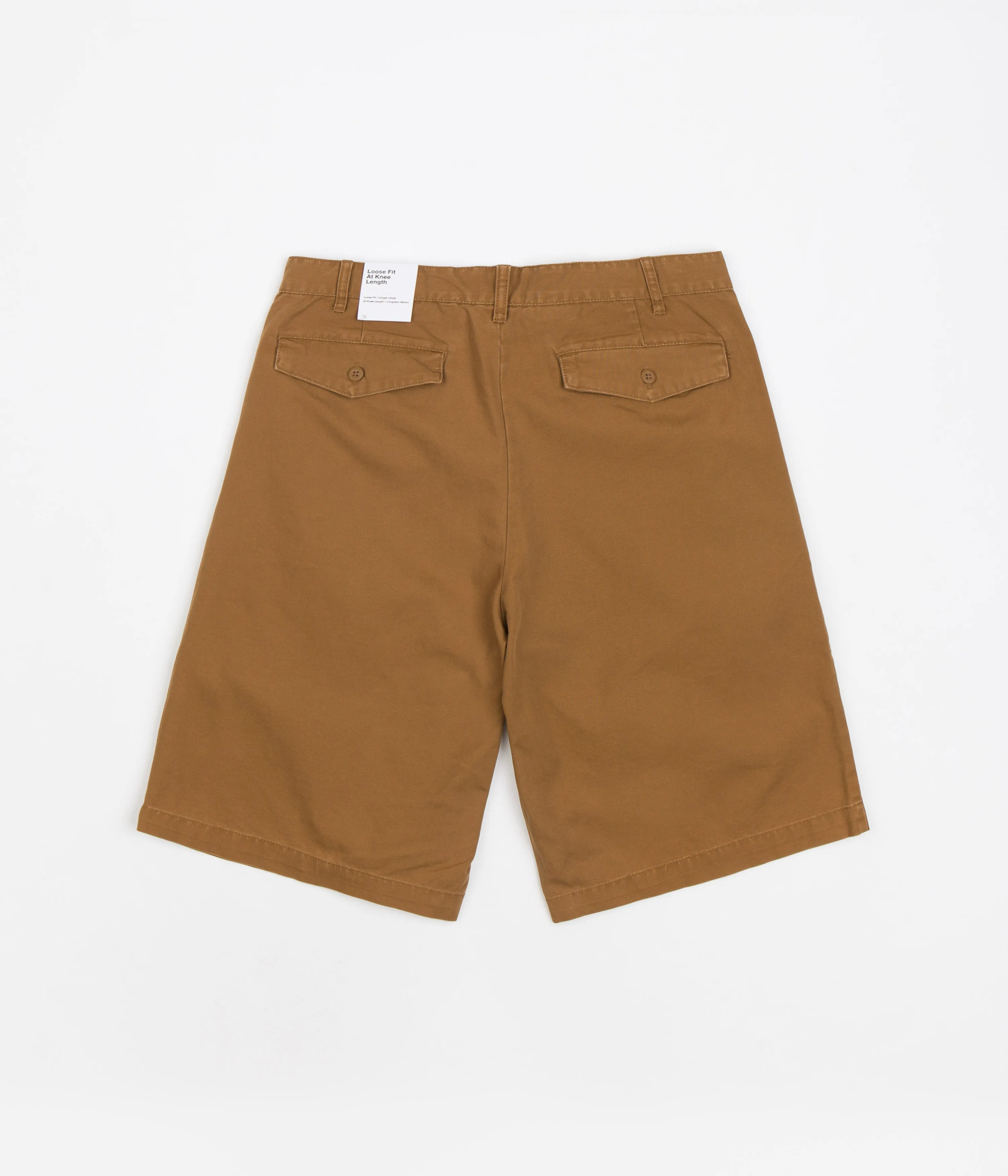 Effortless Comfort Minimal Finish Nike Pleated Chino Shorts - Ale Brown / White