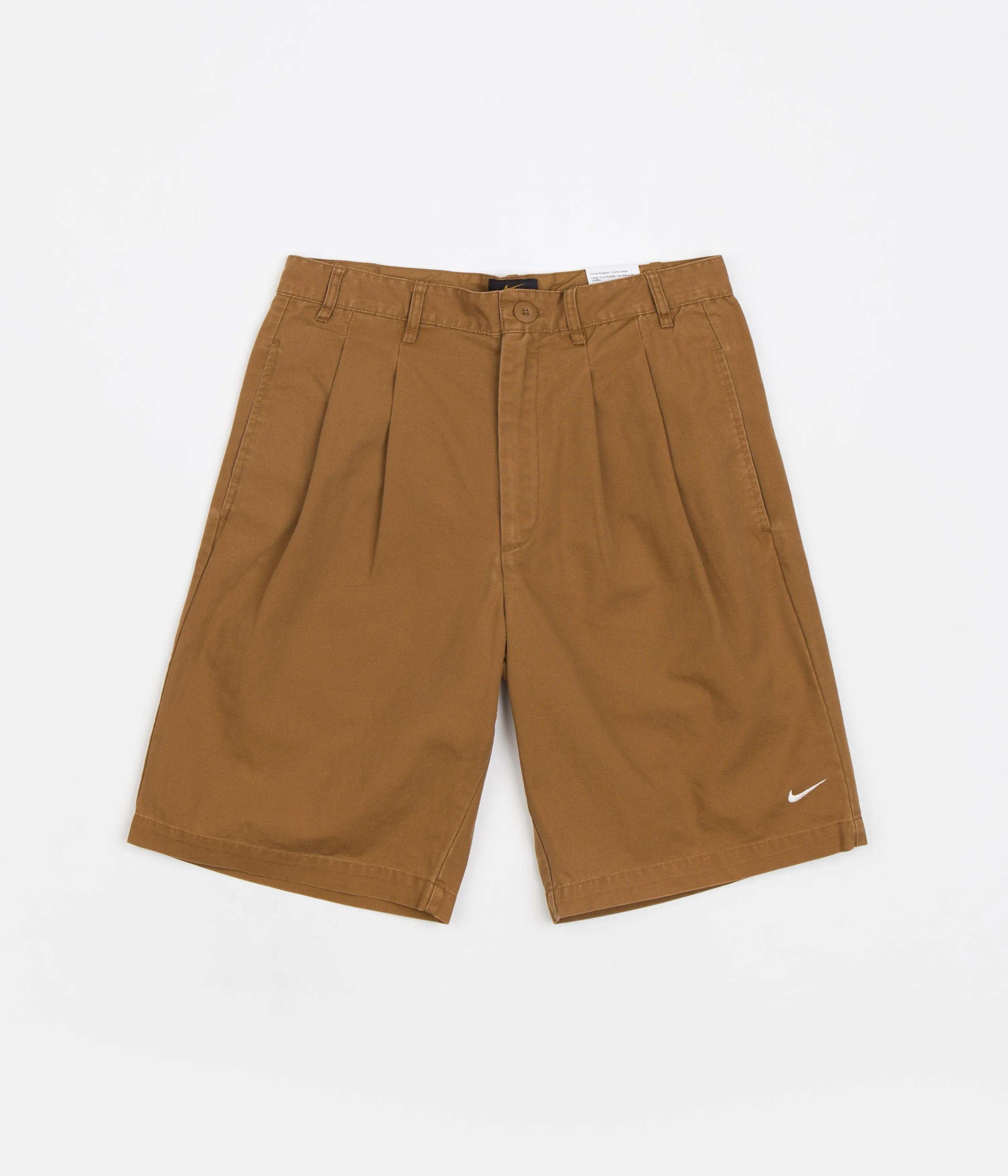 Spandex shorts Nike Pleated Chino Shorts - Ale Brown / White