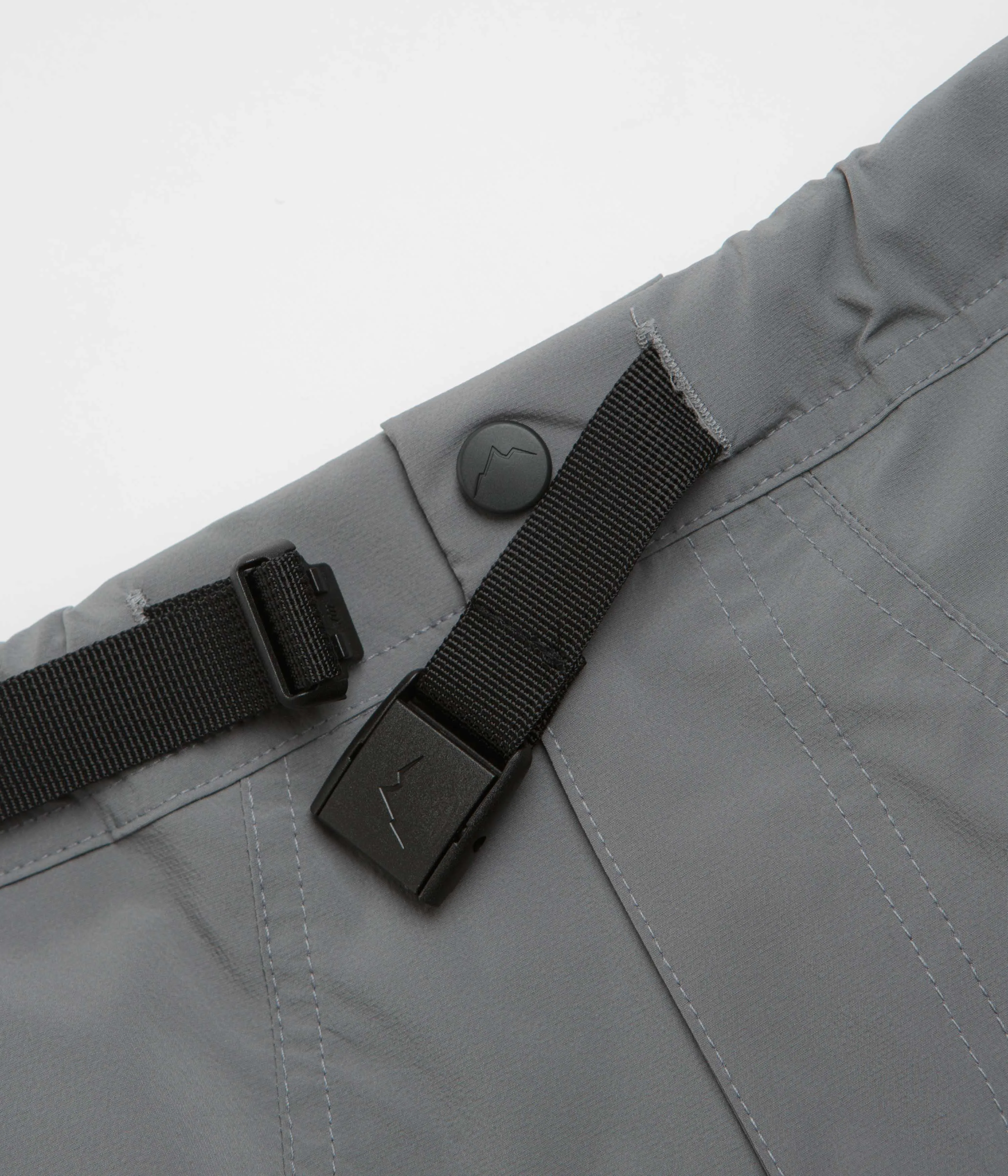 DoubleStitchedSeams Colorfast Treatment Cayl Stretch Shell Shorts - Grey