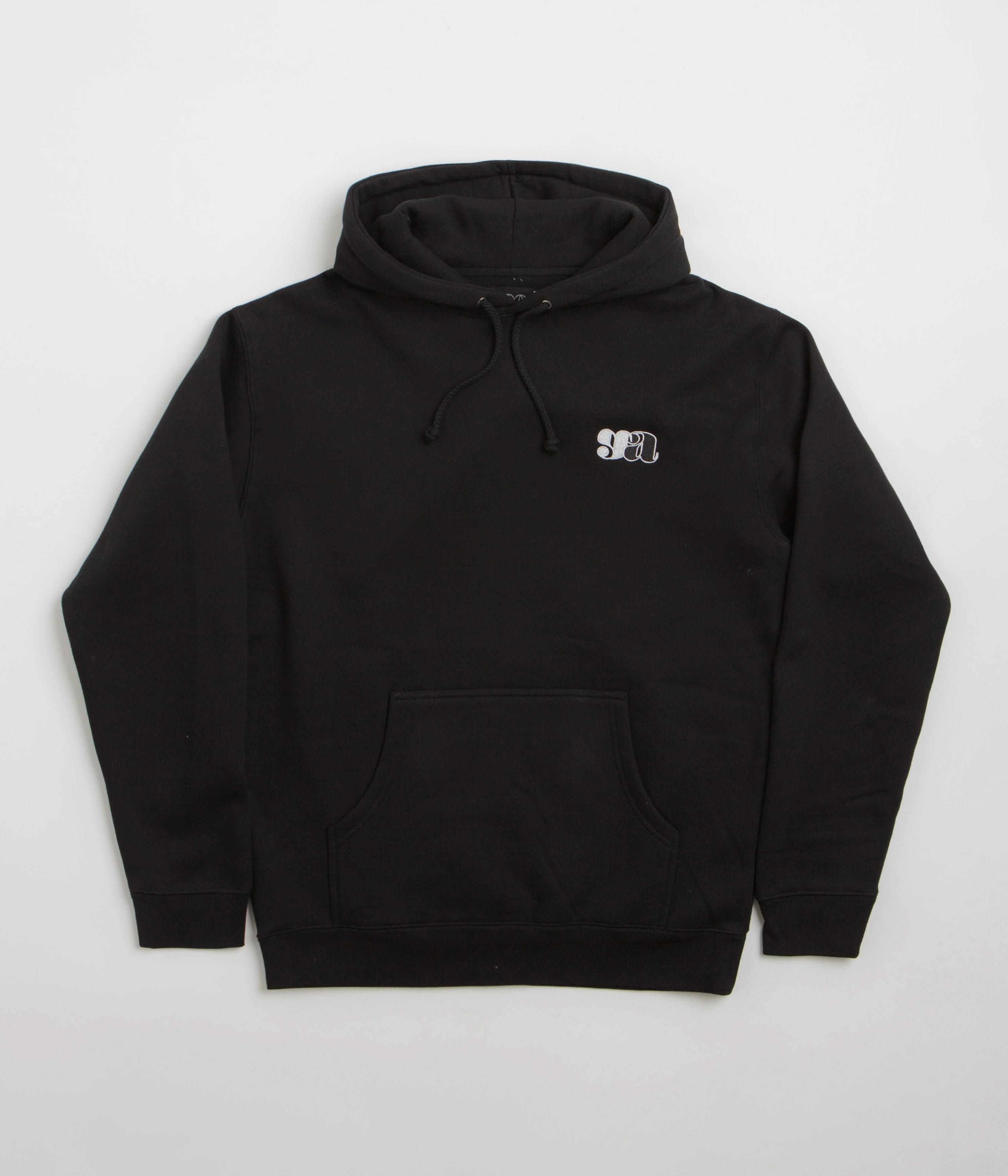 Good Advice GA Hoodie - Black Sleeve Detail Drop Shoulder