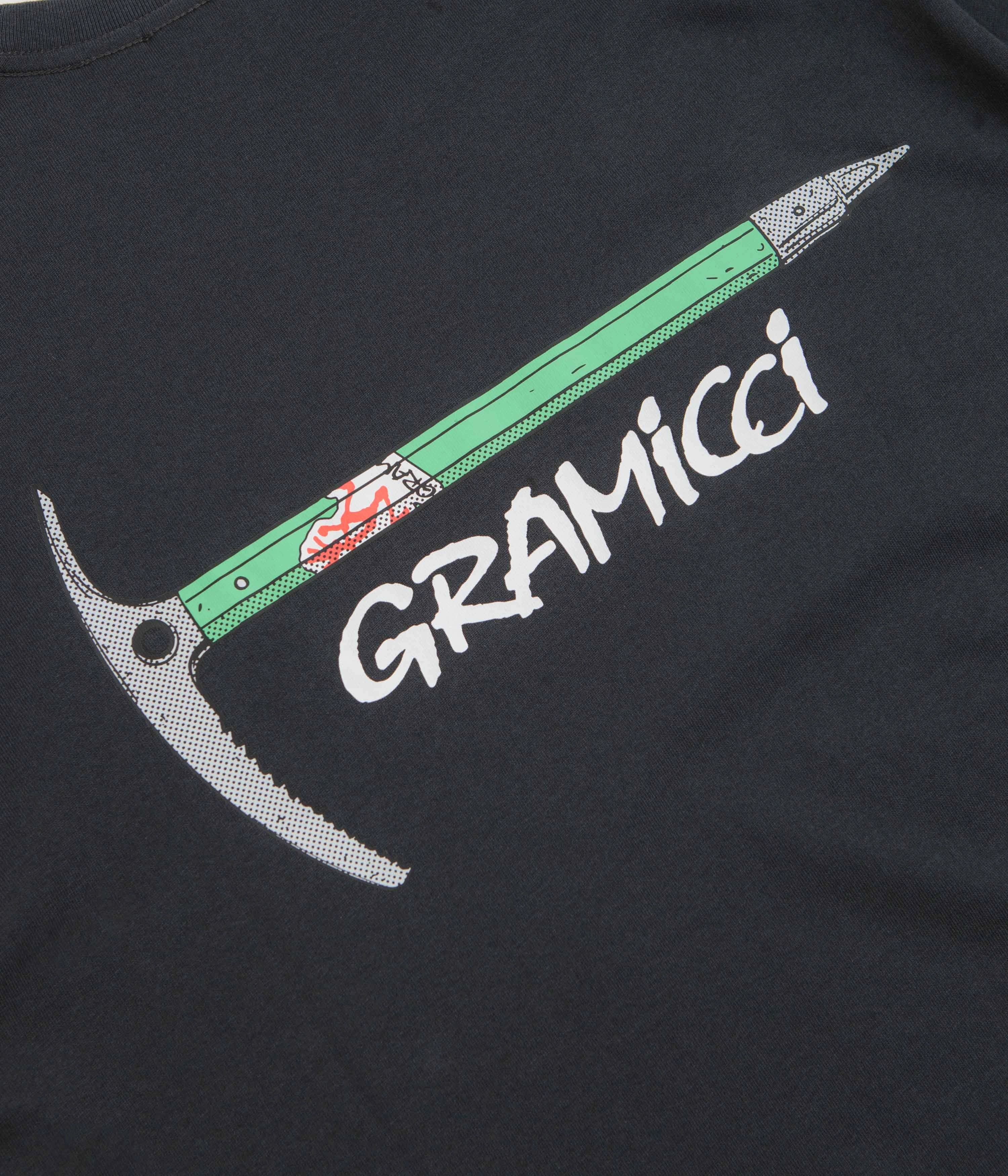 Gramicci Ice Axe T-Shirt - Vintage Black Athletic Fit