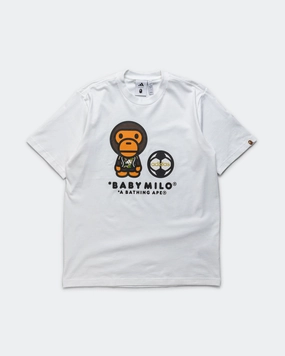 MoistureWickingFabric Milo Tee x BAPE - White
