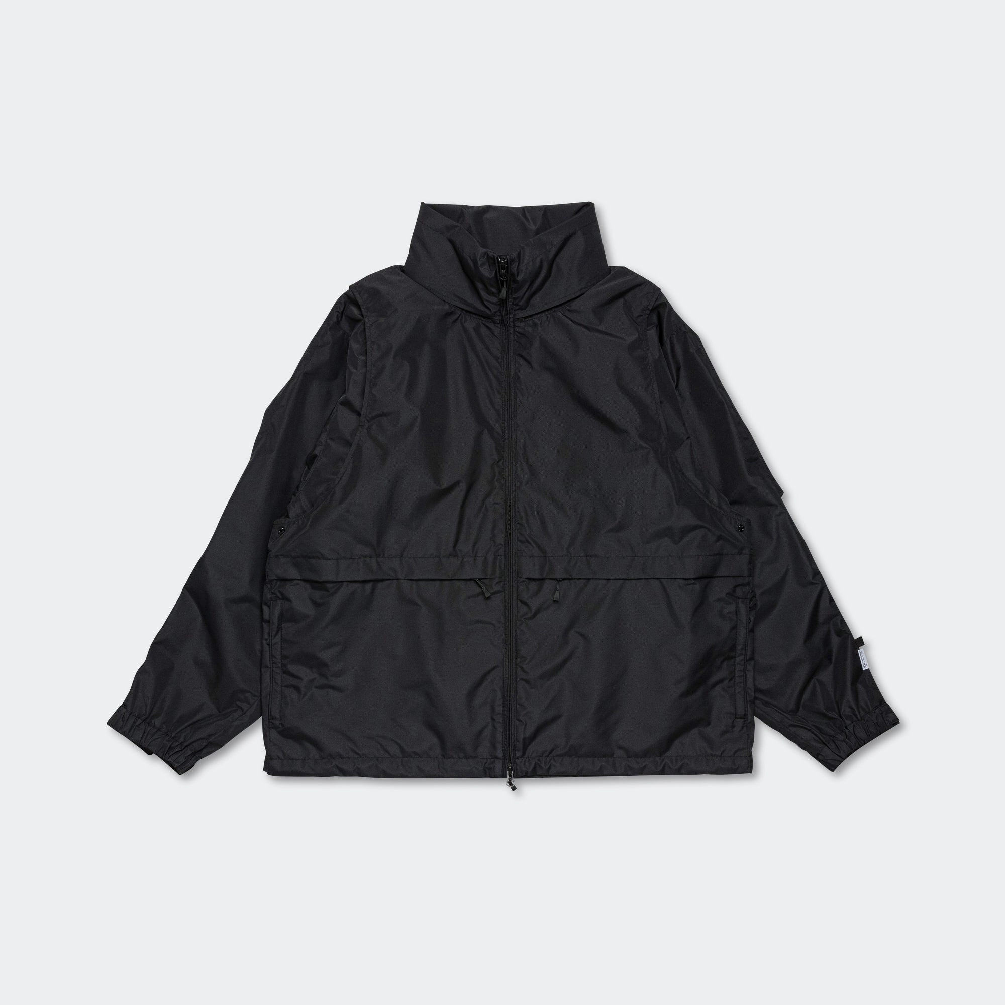 GORE-TEX Windstopper Tech 2WAYWINDBREAKER Jacket - Black WaterResistantCoating Double Stitch Reinforcement