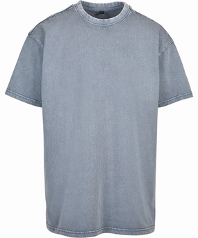 Biodegradable Textile Acid Washed Heavy Oversized Tee | VINTAGE BLUE