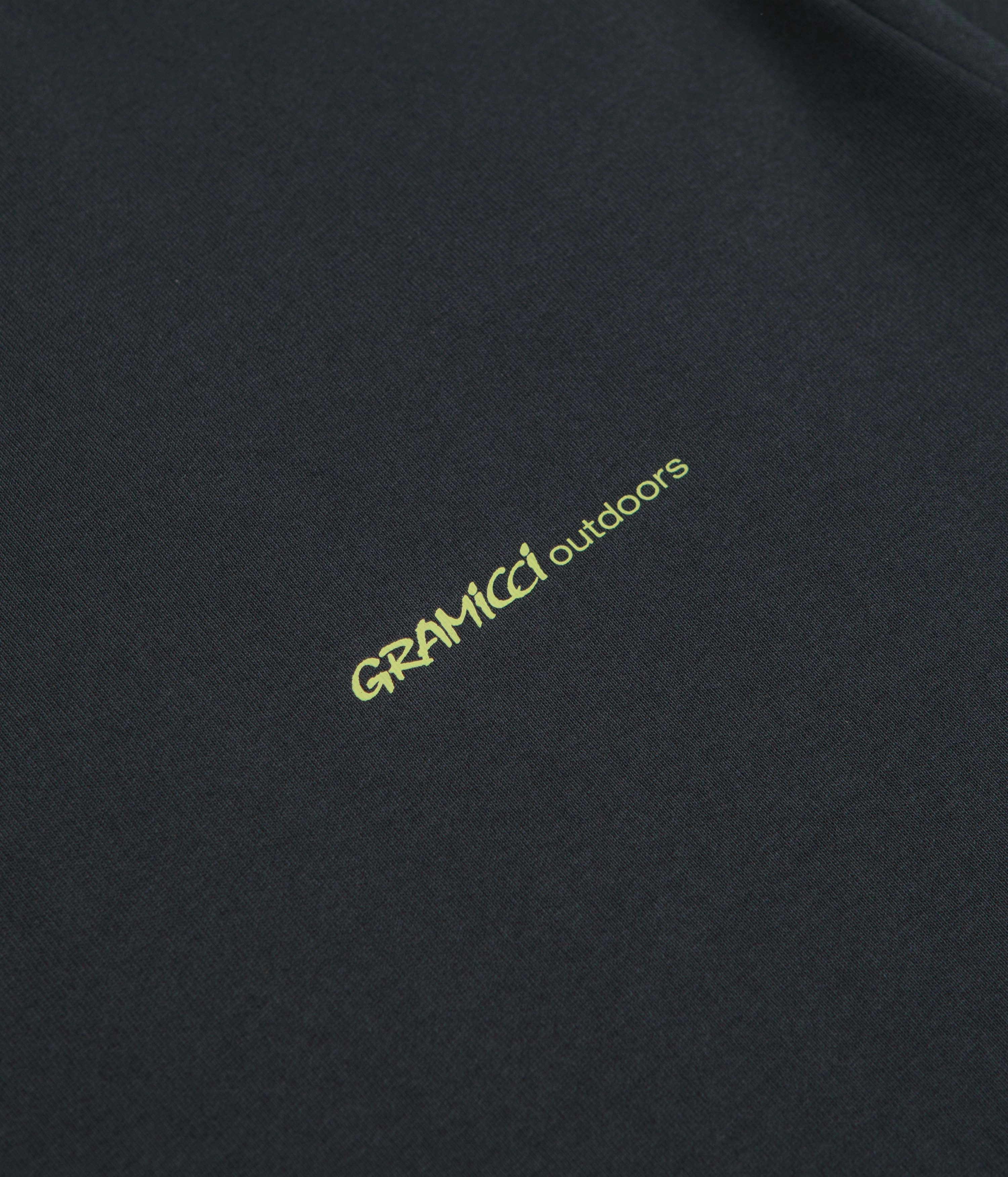 Holiday Style Breathable knit Gramicci Hurricane T-Shirt - Vintage Black