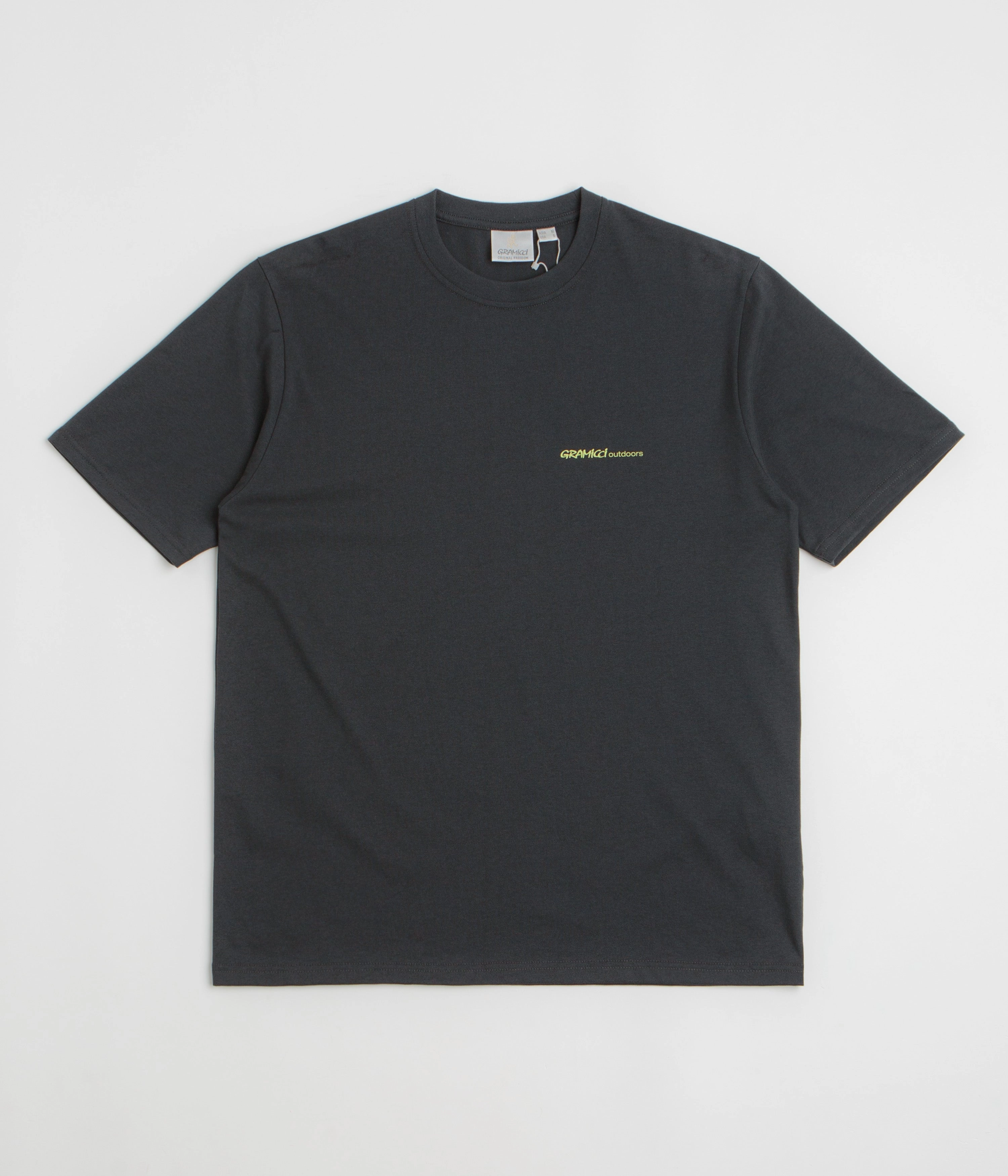 Gramicci Hurricane T-Shirt - Vintage Black SustainableManufacturing Quick Release Hem