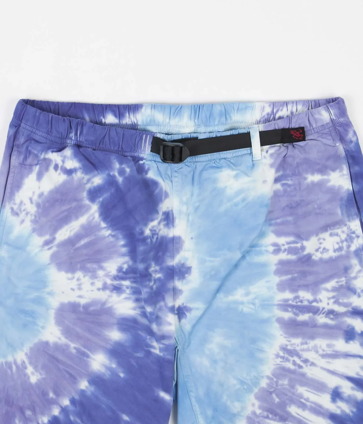 Gramicci Tie Dye G-Shorts - Blue Psychedelic Multi Pocket Design present for him