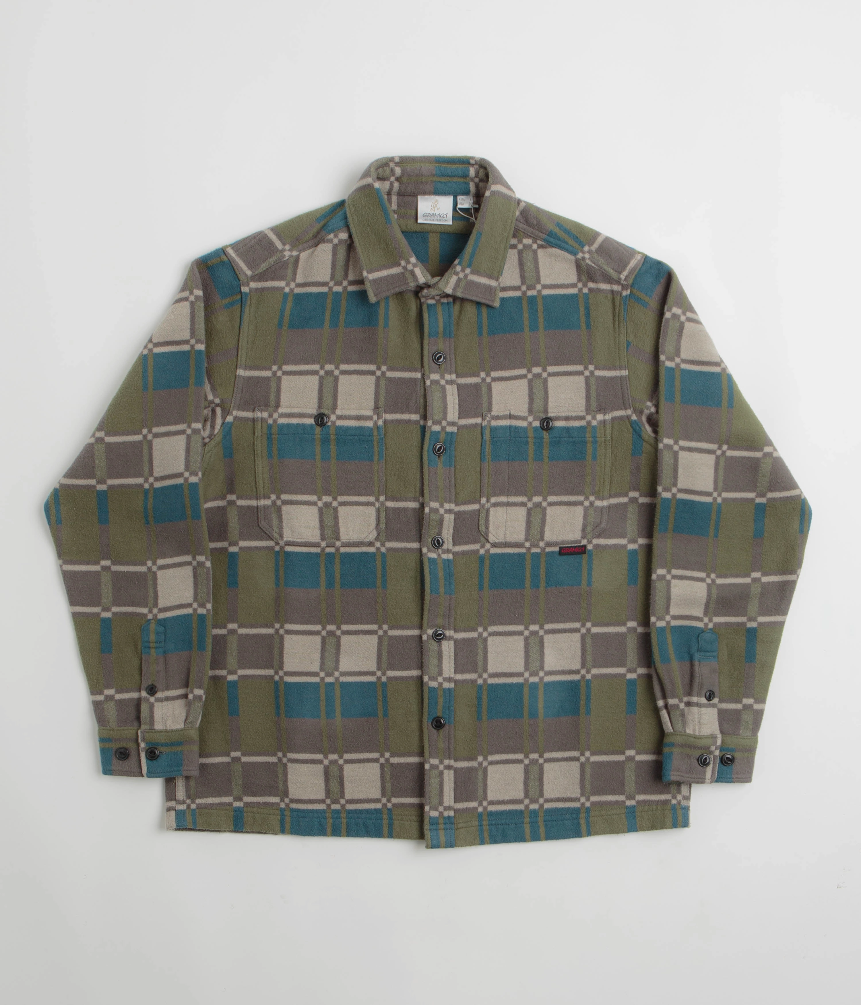 family gathering Gramicci Anthony Flannel Shirt - Silver Check