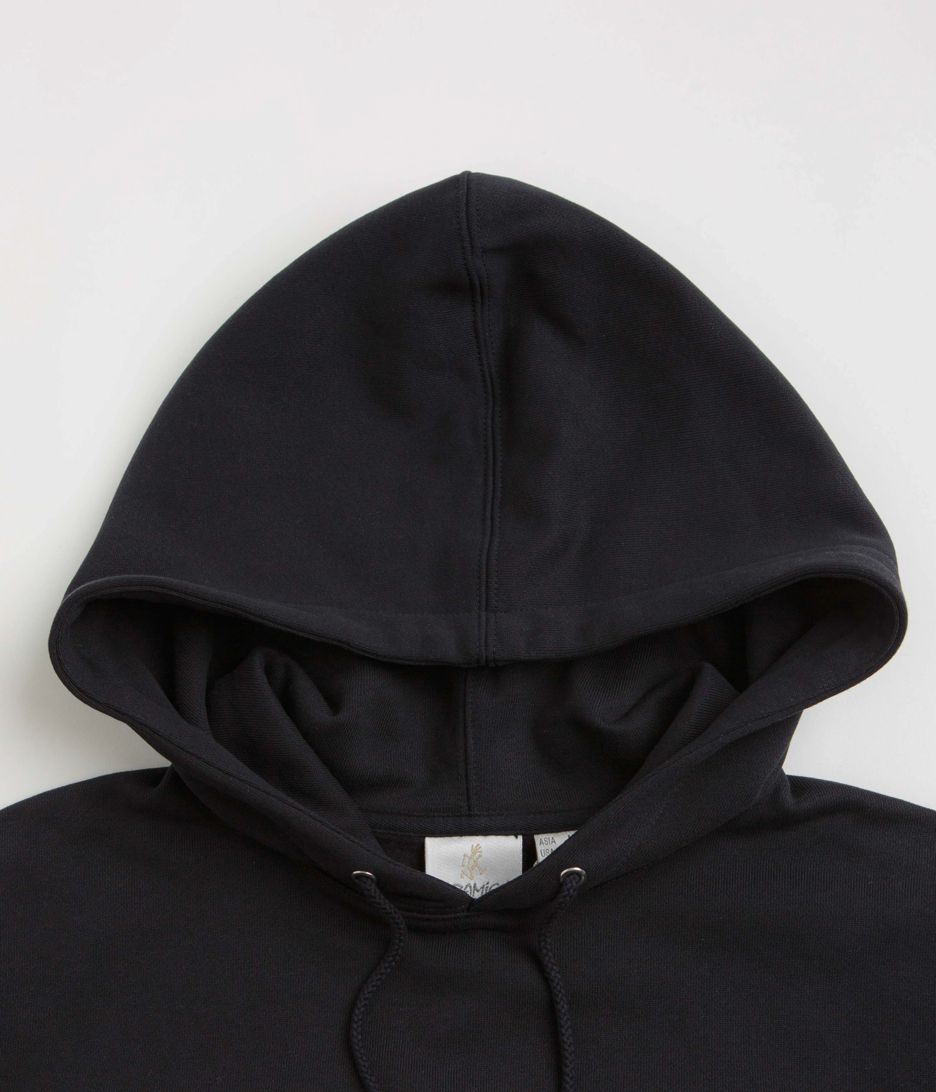 Raw Hem Detail Tapir like Gramicci Camcorder Hoodie - Dark Navy