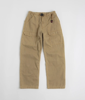 Trendy Waist Cuffed hem Gramicci Canvas EQT Pants - Sand