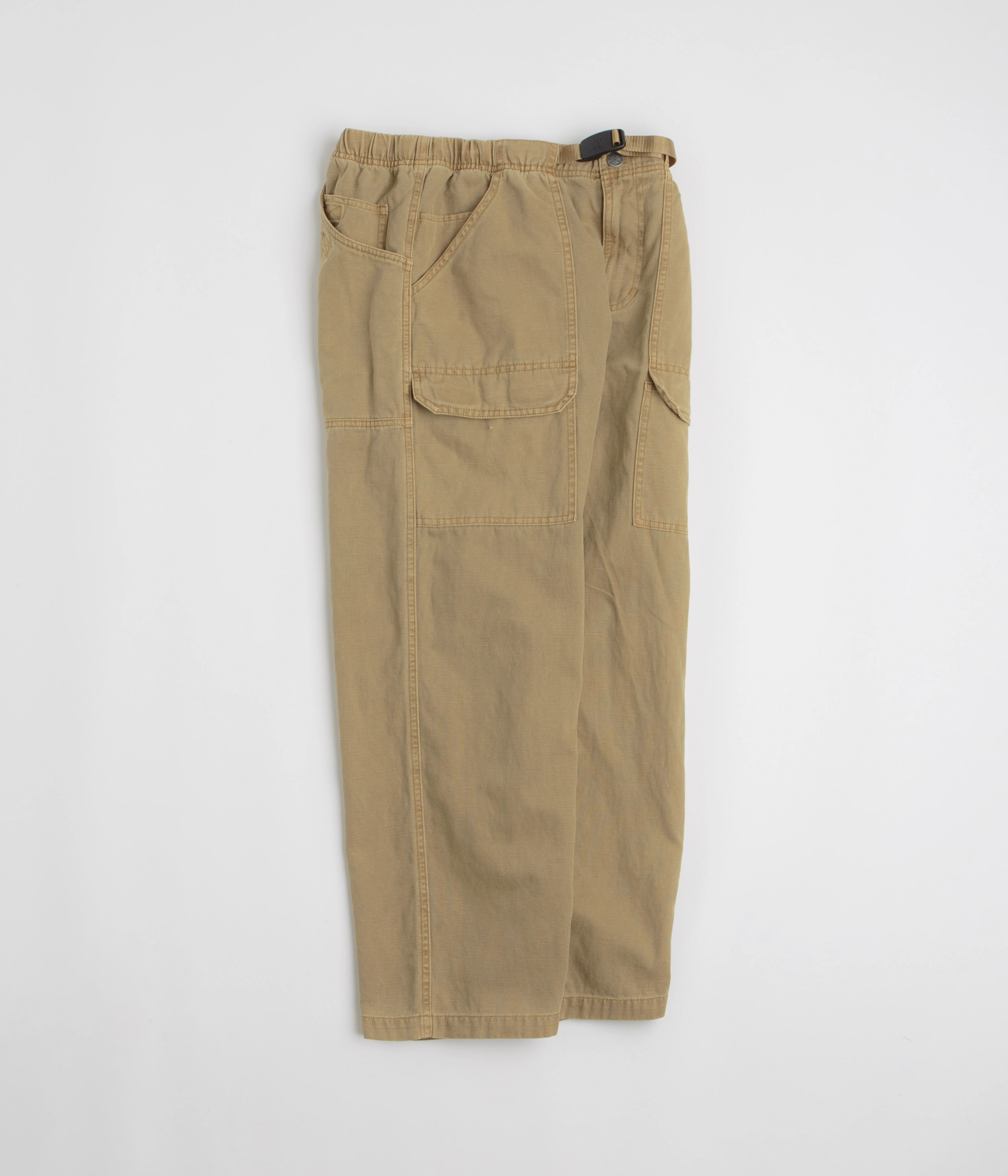 Gramicci Canvas EQT Pants - Sand Functional Layer Flattering Look
