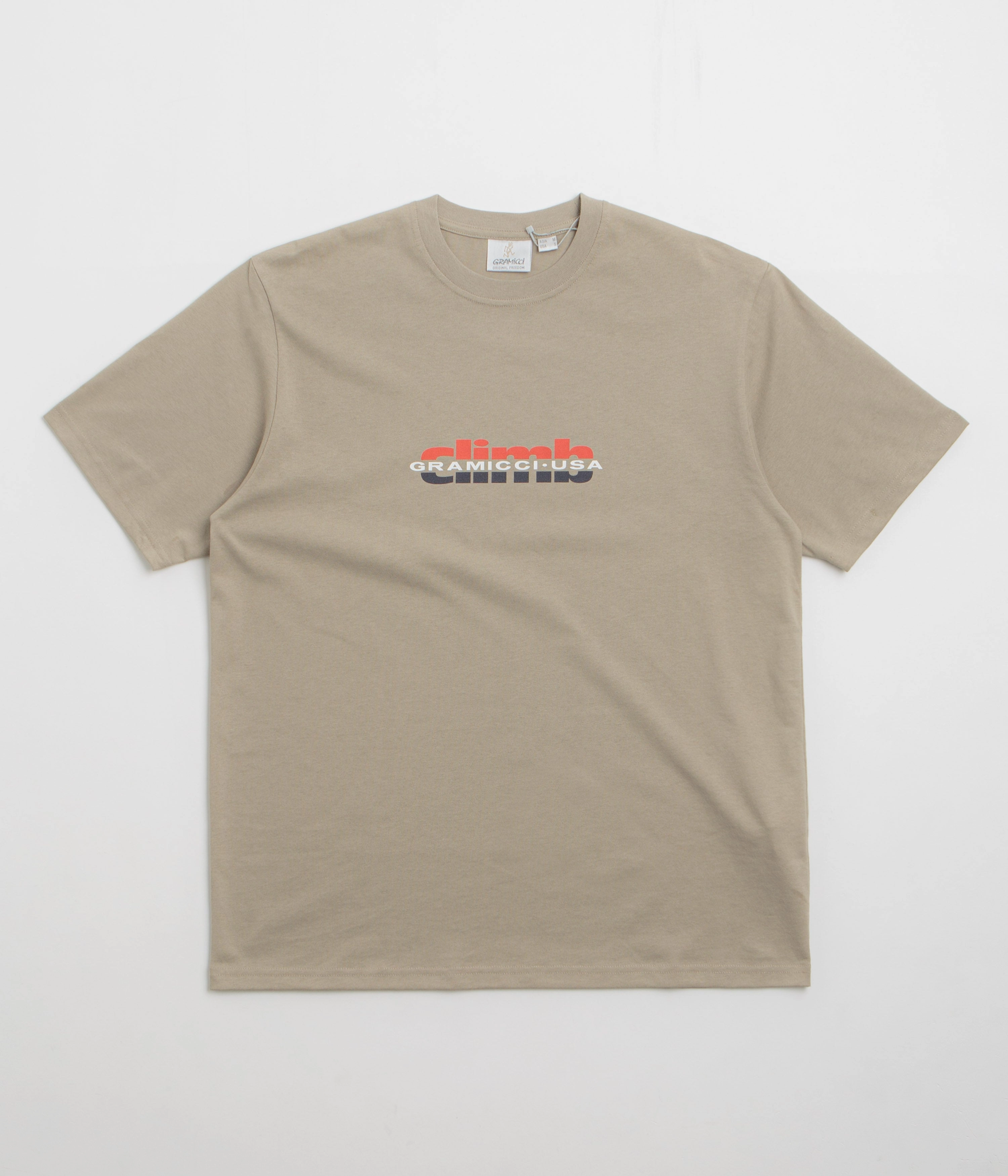Work efficiency crew neck Gramicci Climb T-Shirt - Khaki