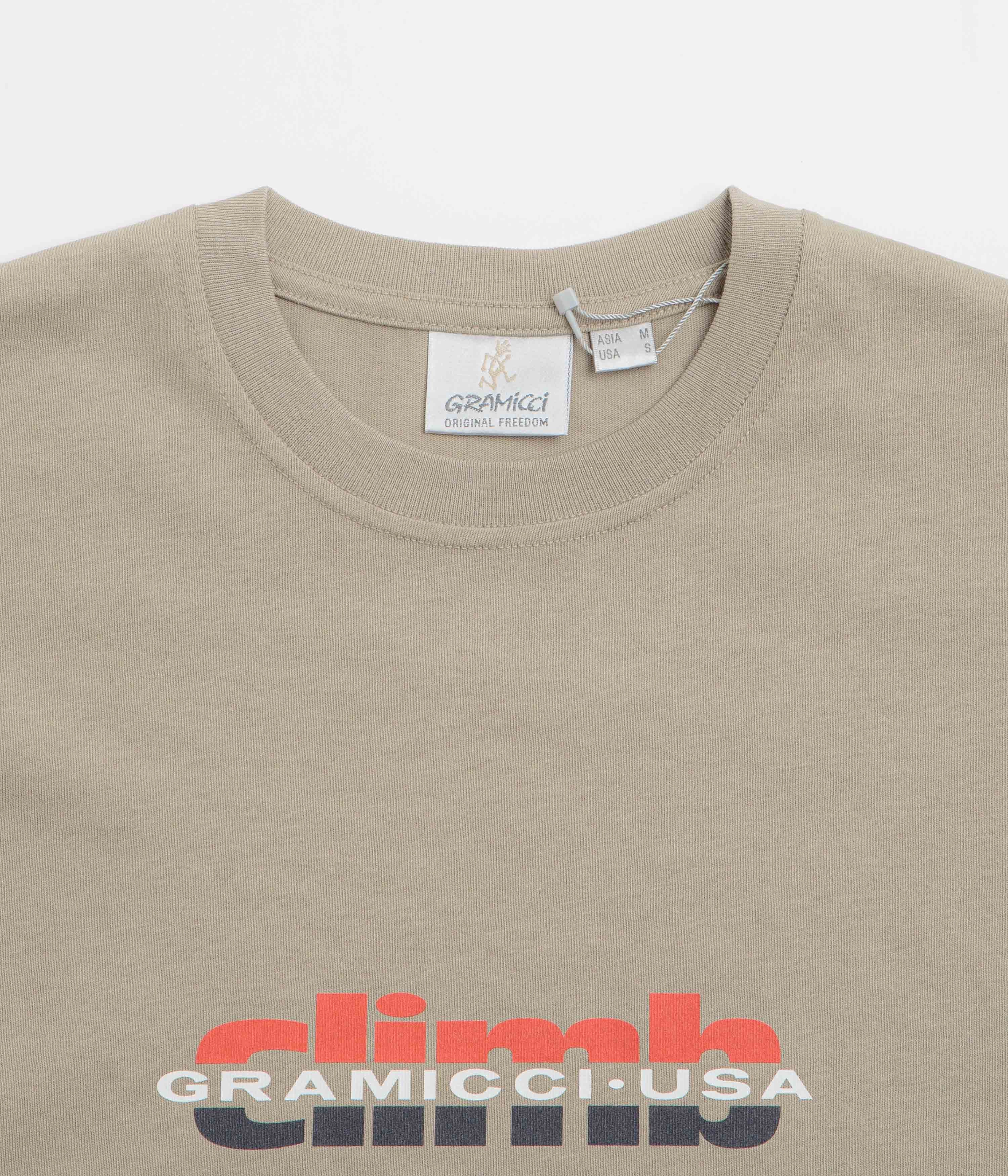 Bold Style Effortless Daywear Gramicci Climb T-Shirt - Khaki