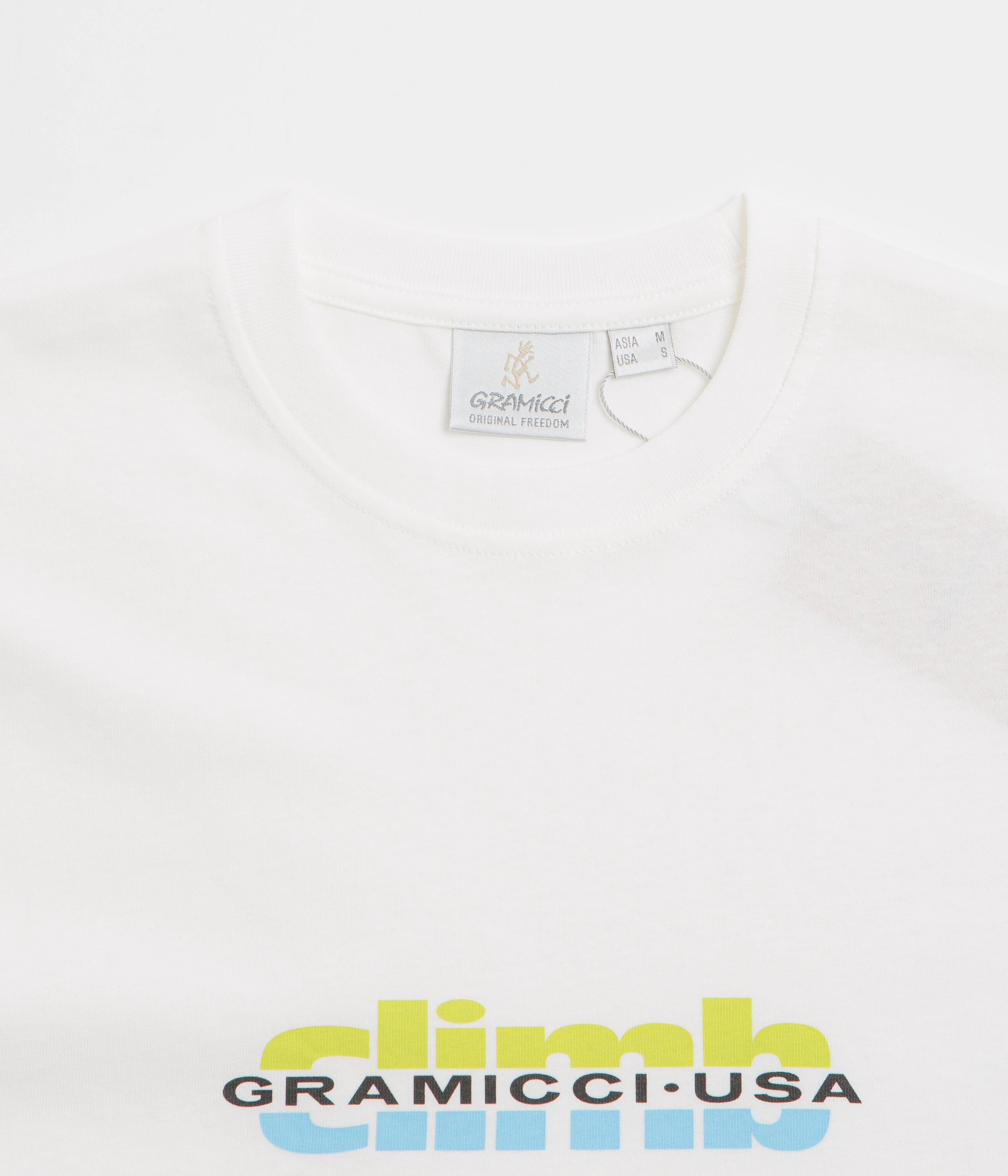 Gramicci Climb T-Shirt - White Brushed Interior Lining Casual Comfort Wear