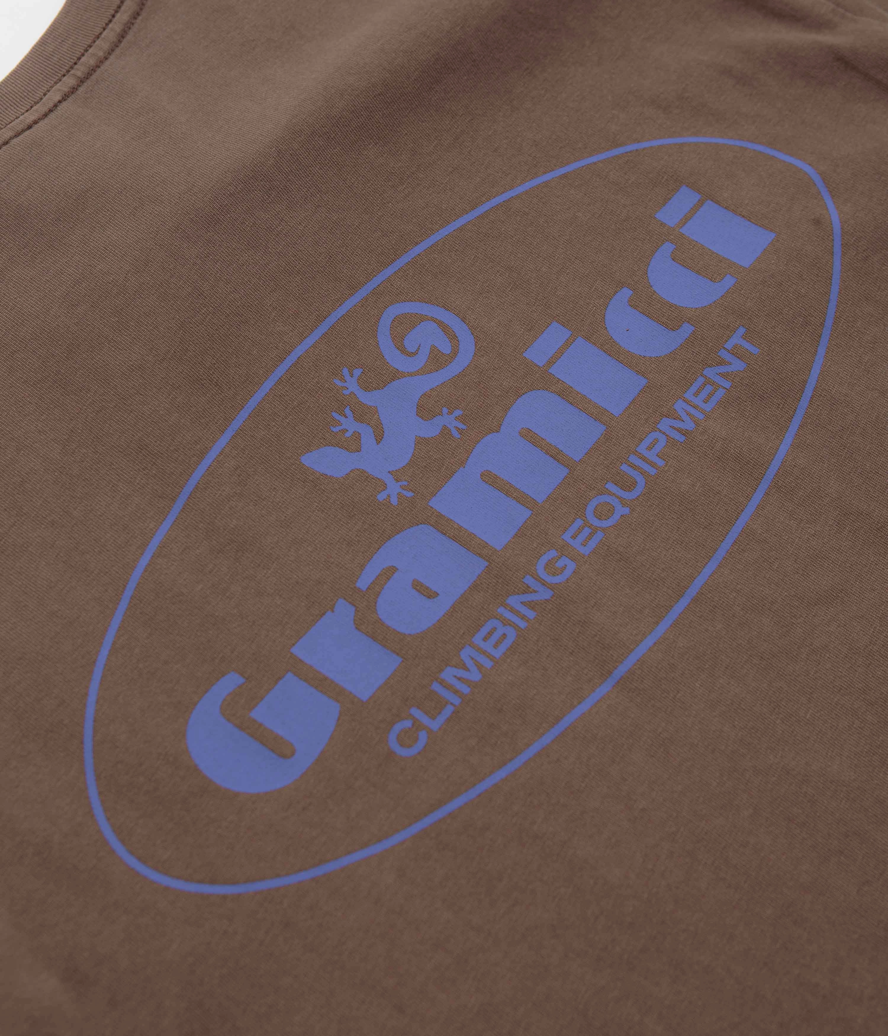 Gramicci Climbing Equipment T-Shirt - Brown Pigment sports performance theater visit