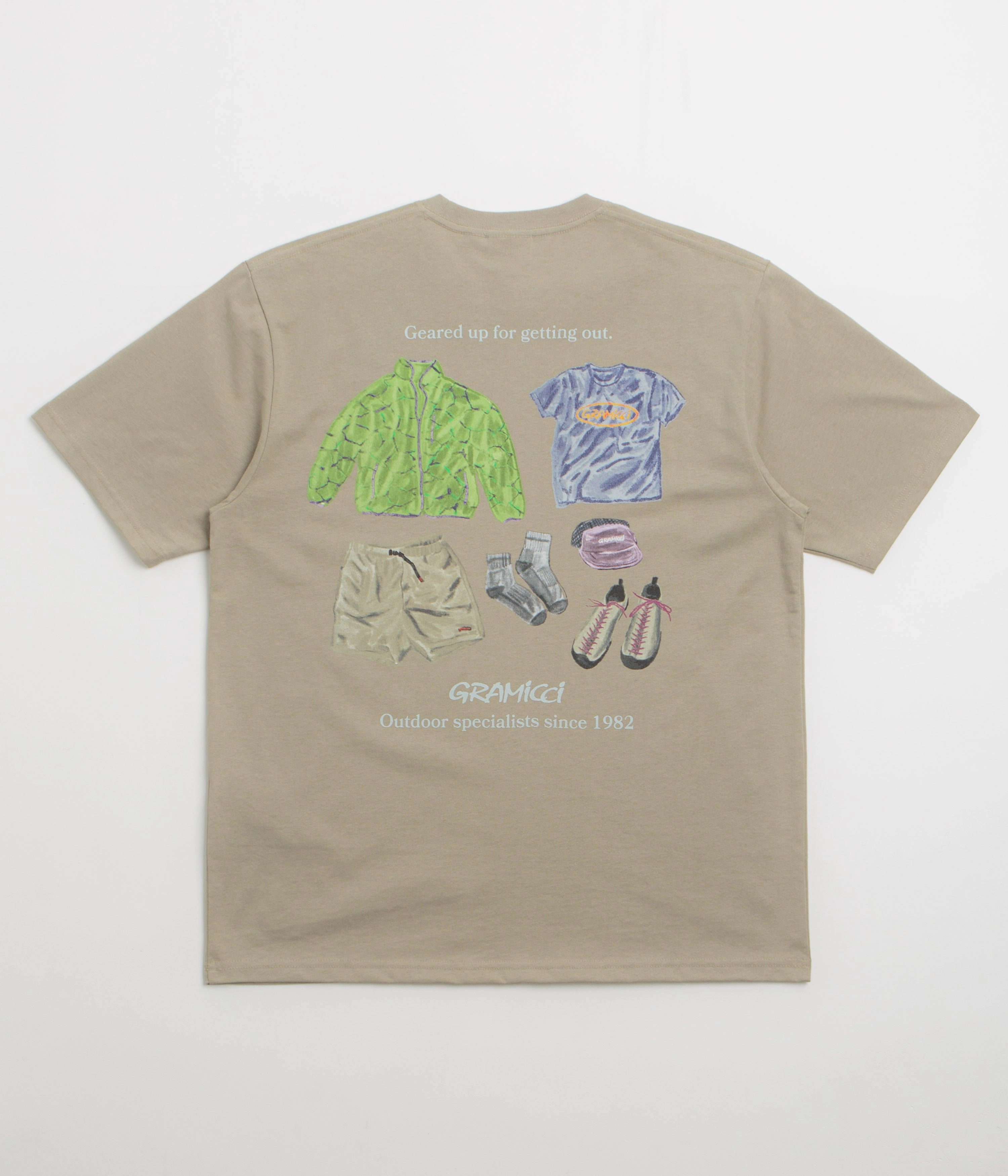 Fashion Comfort Gramicci Geared Up T-Shirt - Khaki