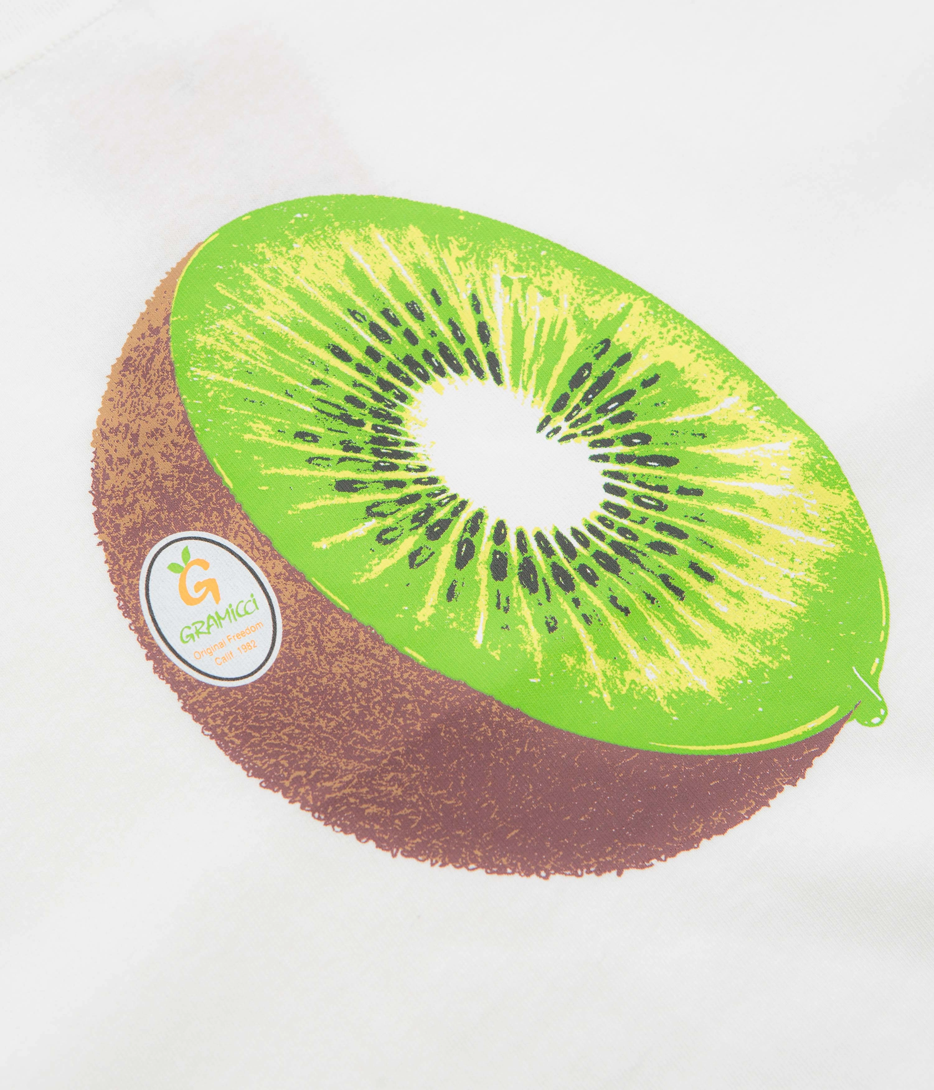 Gramicci Kiwi T-Shirt - White tall size
