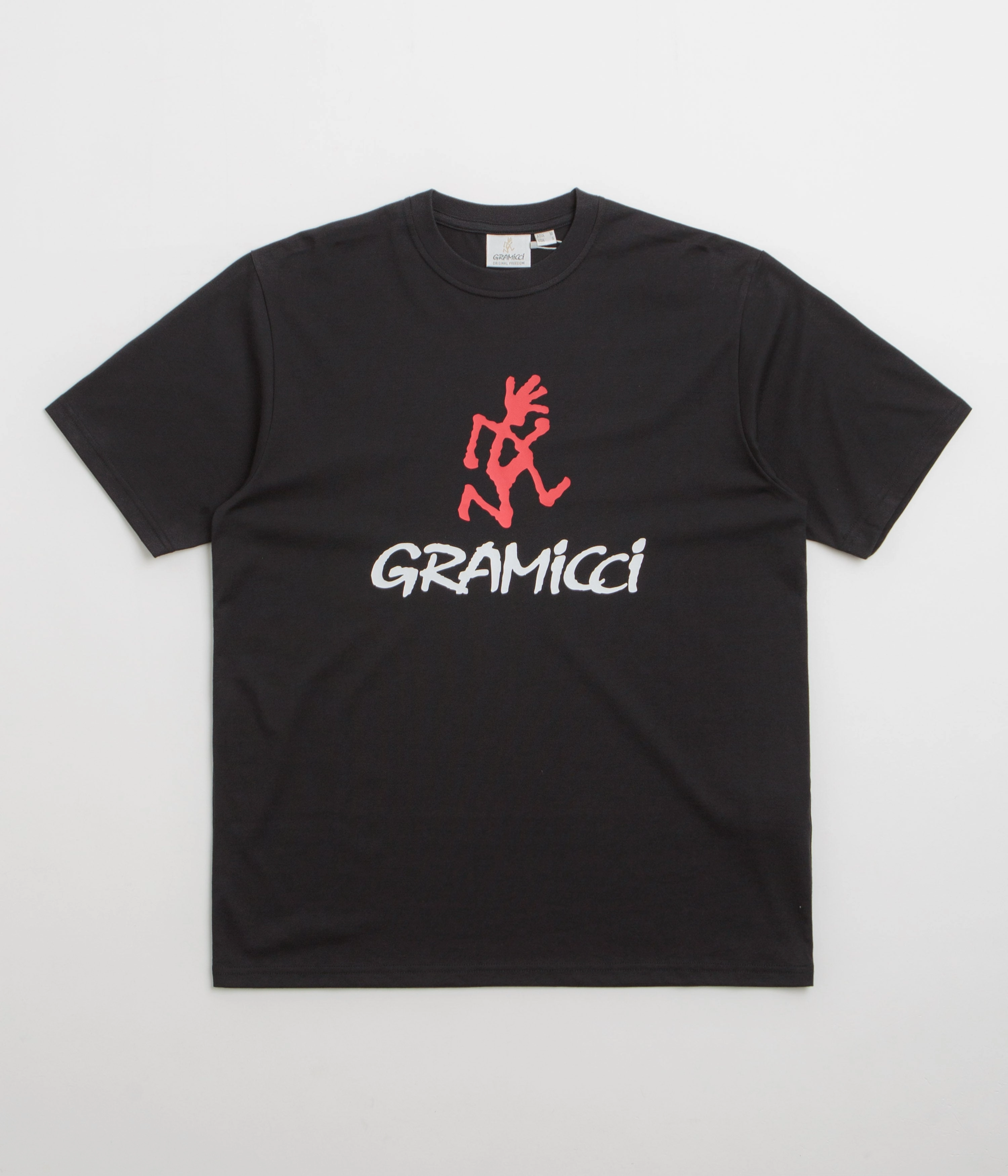Gramicci Logo T-Shirt - Black Chill Comfort Look Thermal Regulation Fabric