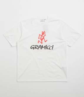 Gramicci Logo T-Shirt - White Elegant Detail Premium Cotton