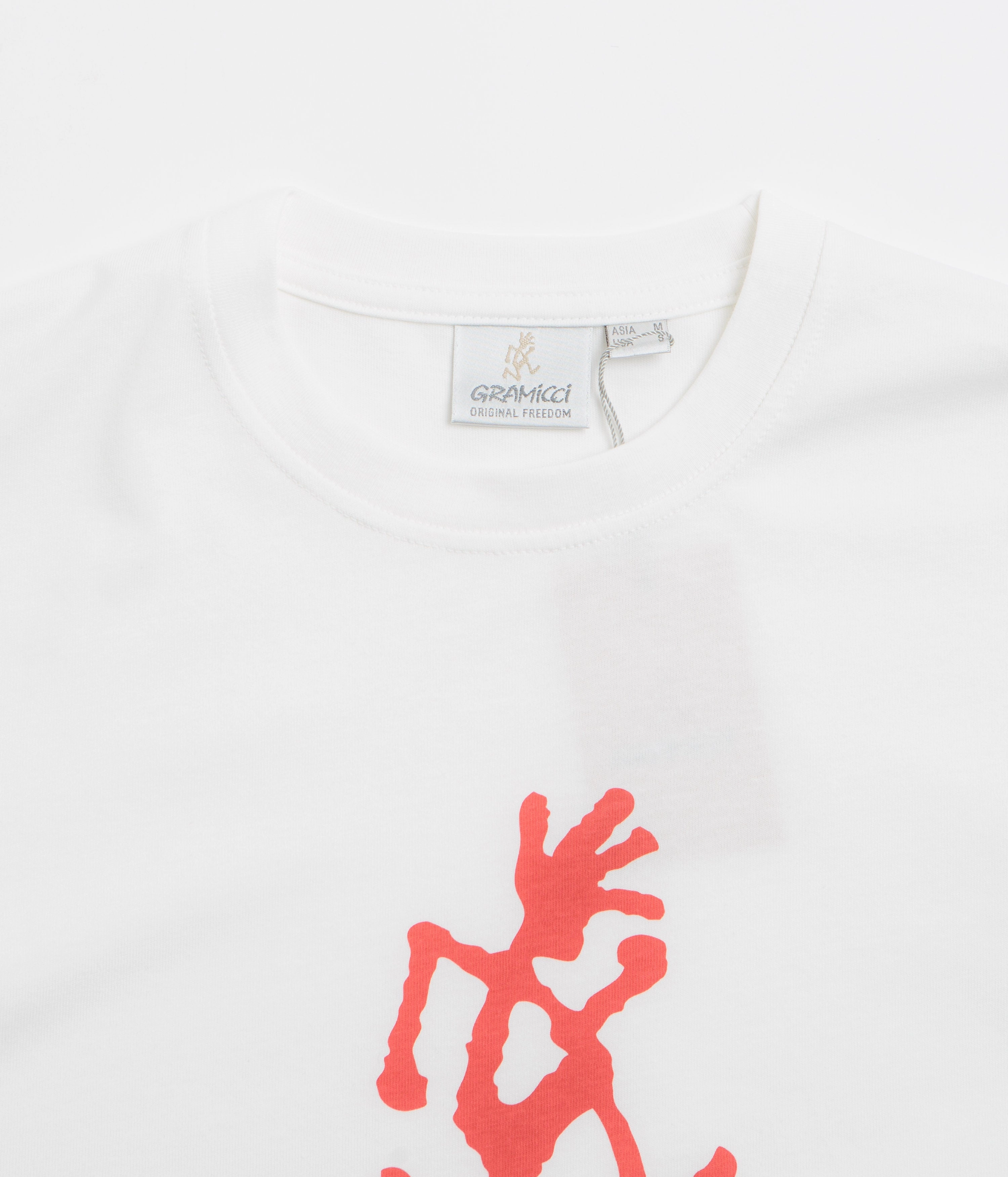 Gramicci Logo T-Shirt - White Anti Static Finish Comfy Layer