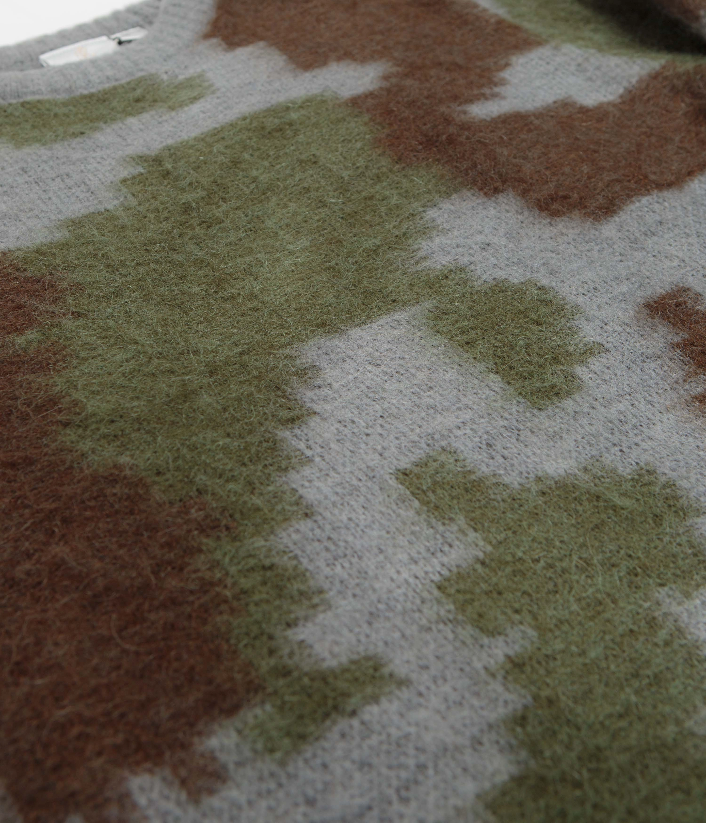 Chic Layer Gramicci Mohair Crewneck Sweatshirt - Jungle Digi Camo