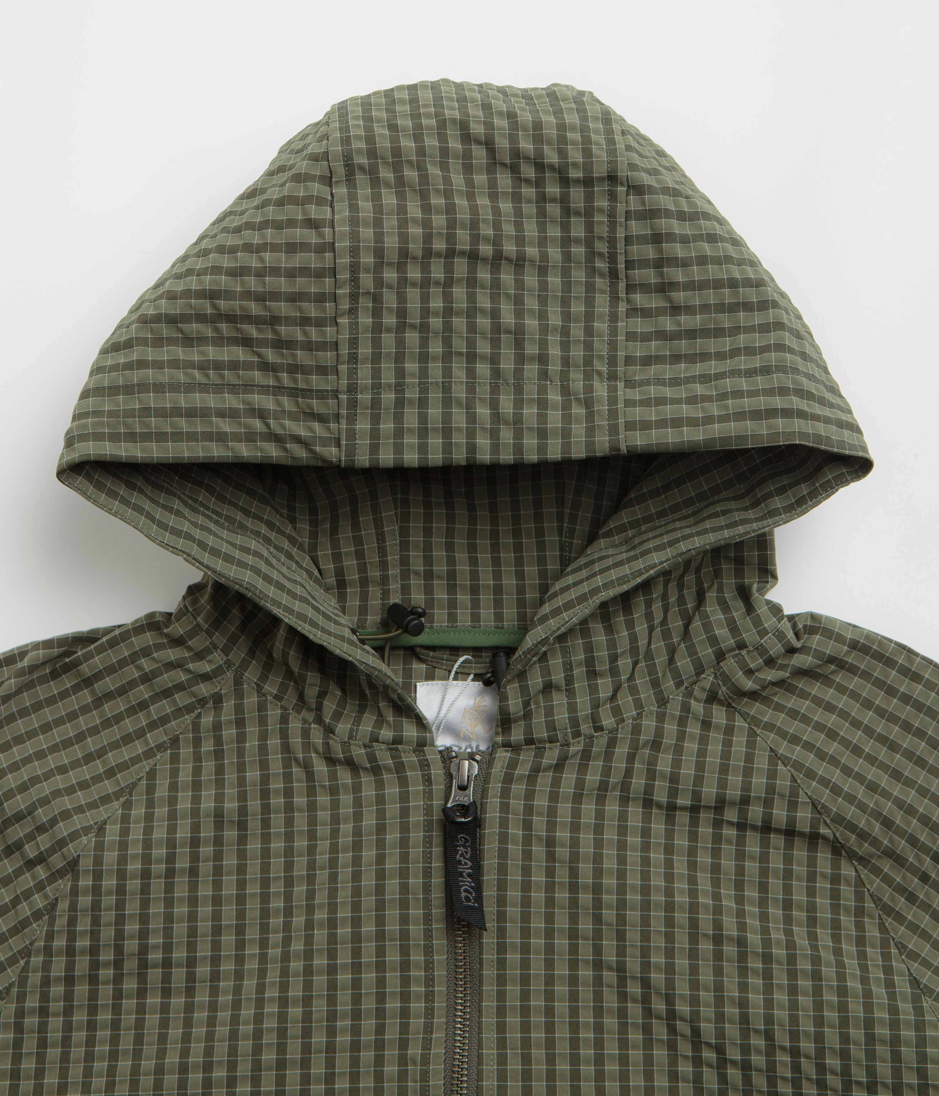 Gramicci Northside Plaid Jacket - Olive Relaxed Fit Mittens