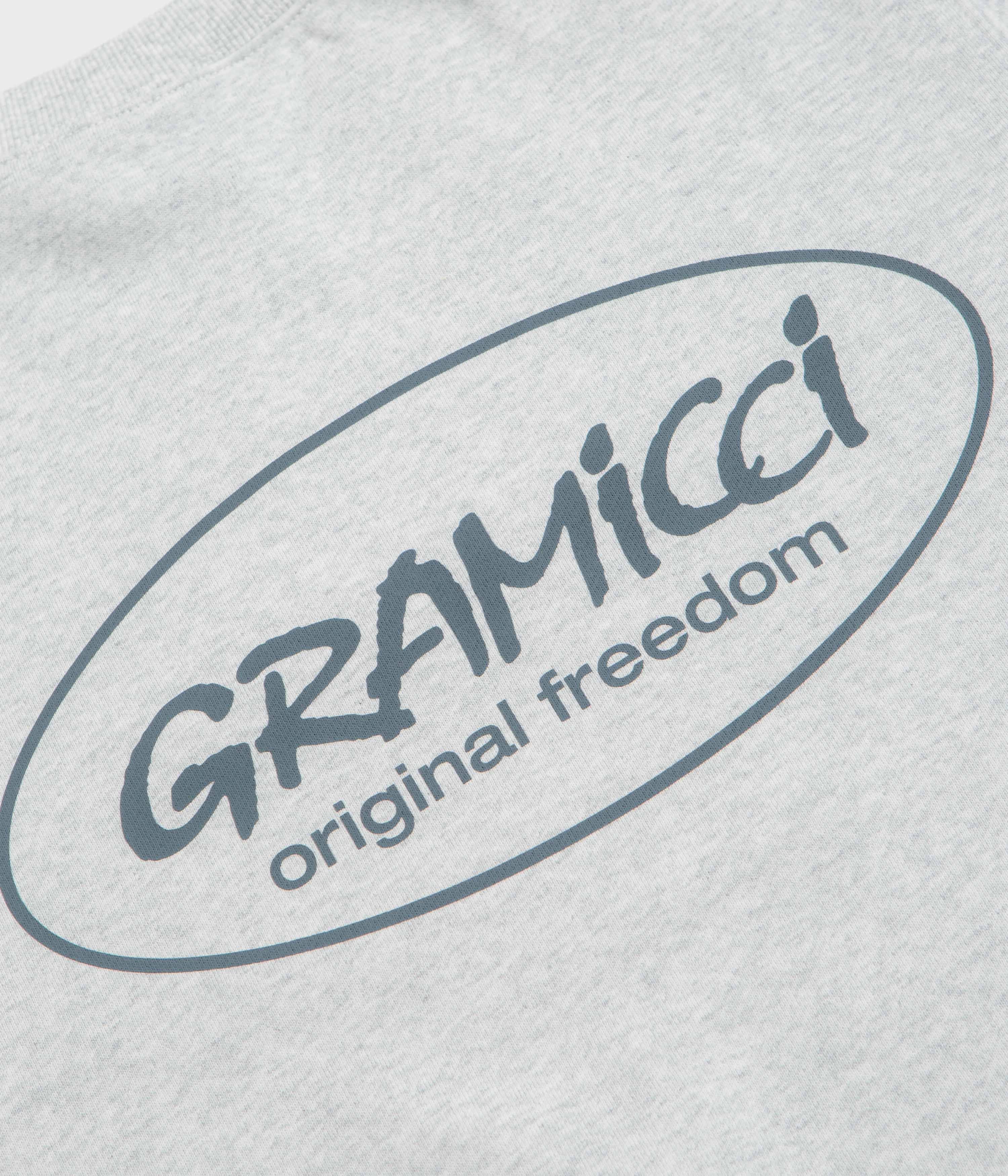 Gramicci Original Freedom Crewneck Sweatshirt - Heather Ash Chill Vibes All-Weather Wear