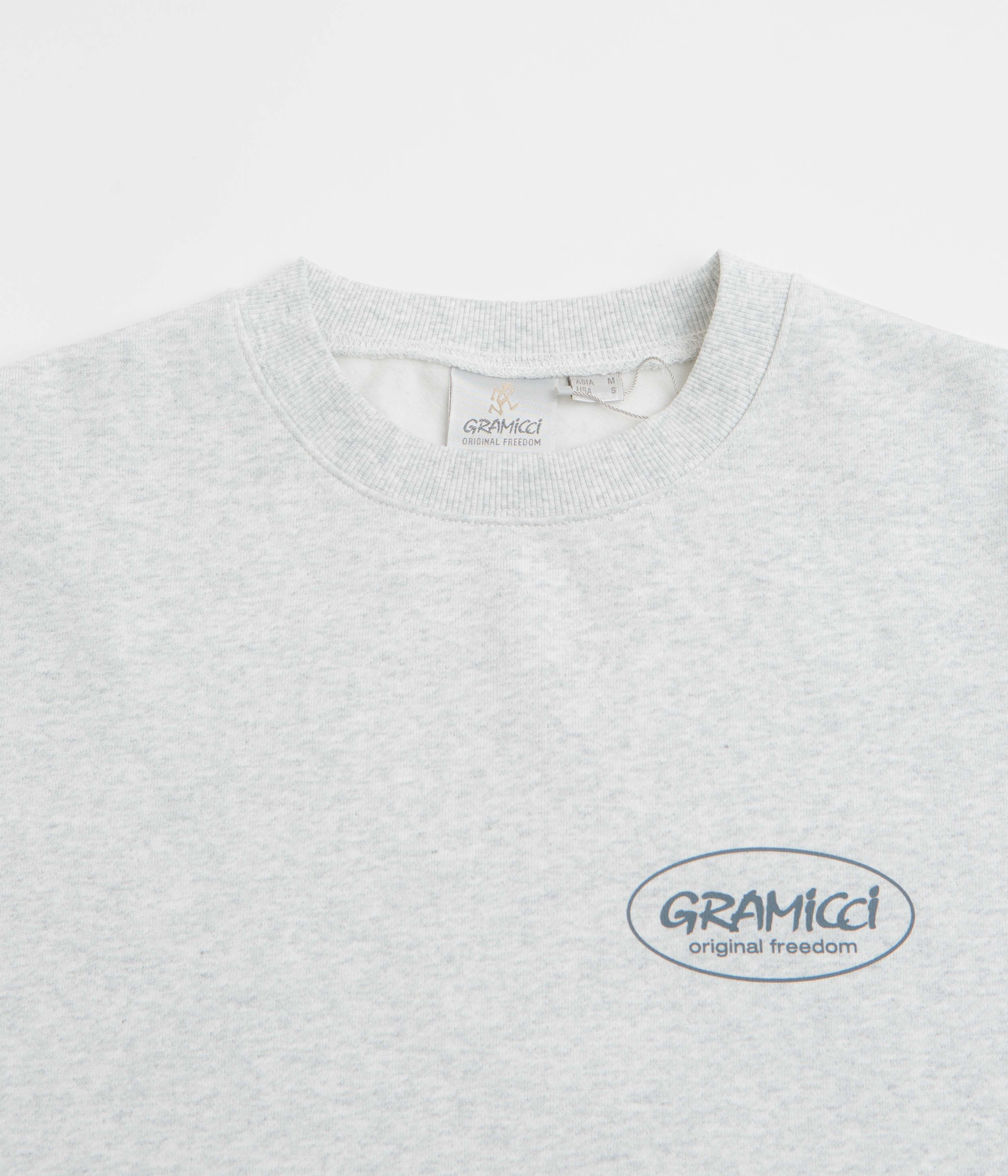 uncollared Gramicci Original Freedom Crewneck Sweatshirt - Heather Ash