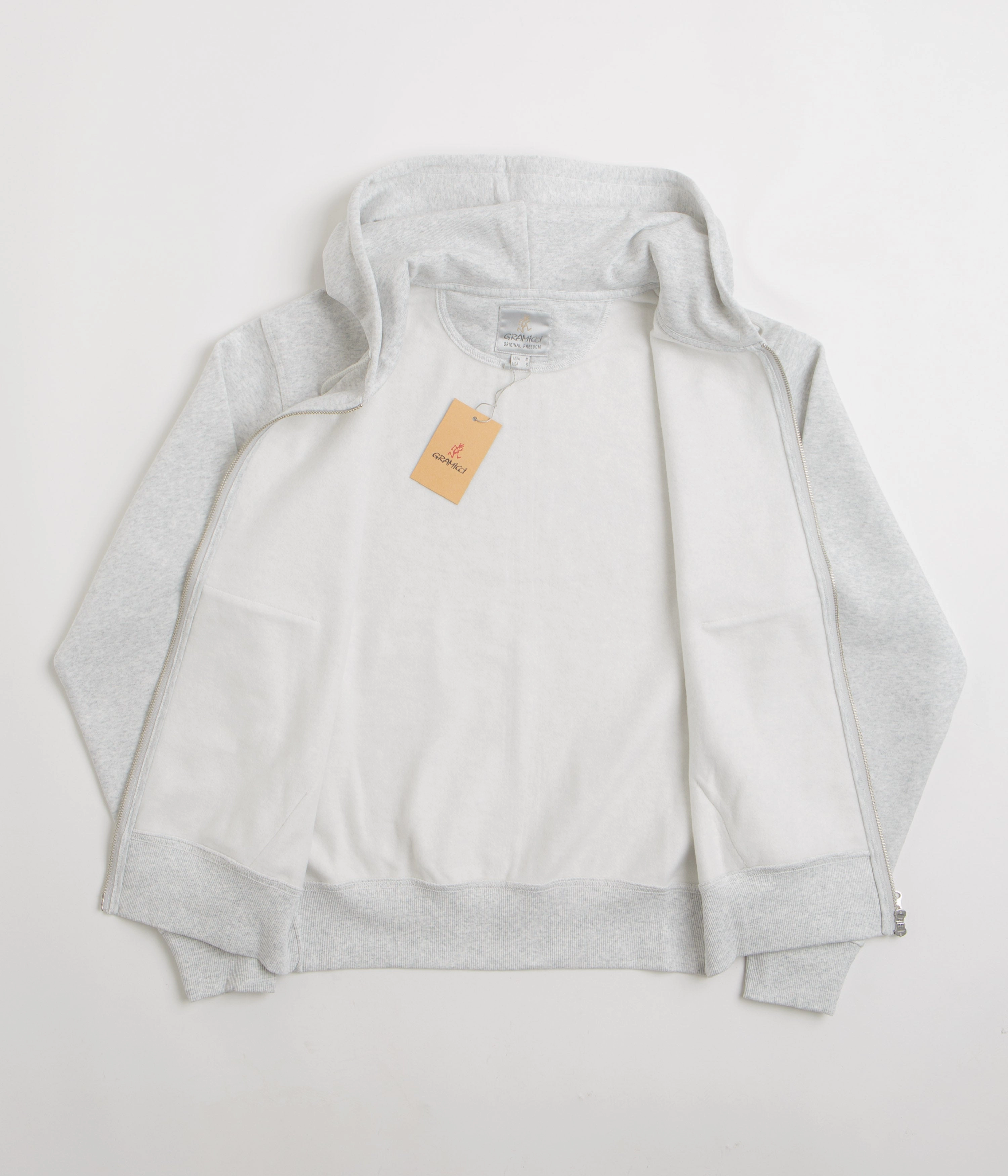 Buffalo like Fashion Comfort Gramicci Original Freedom Full Zip Hoodie - Heather Ash