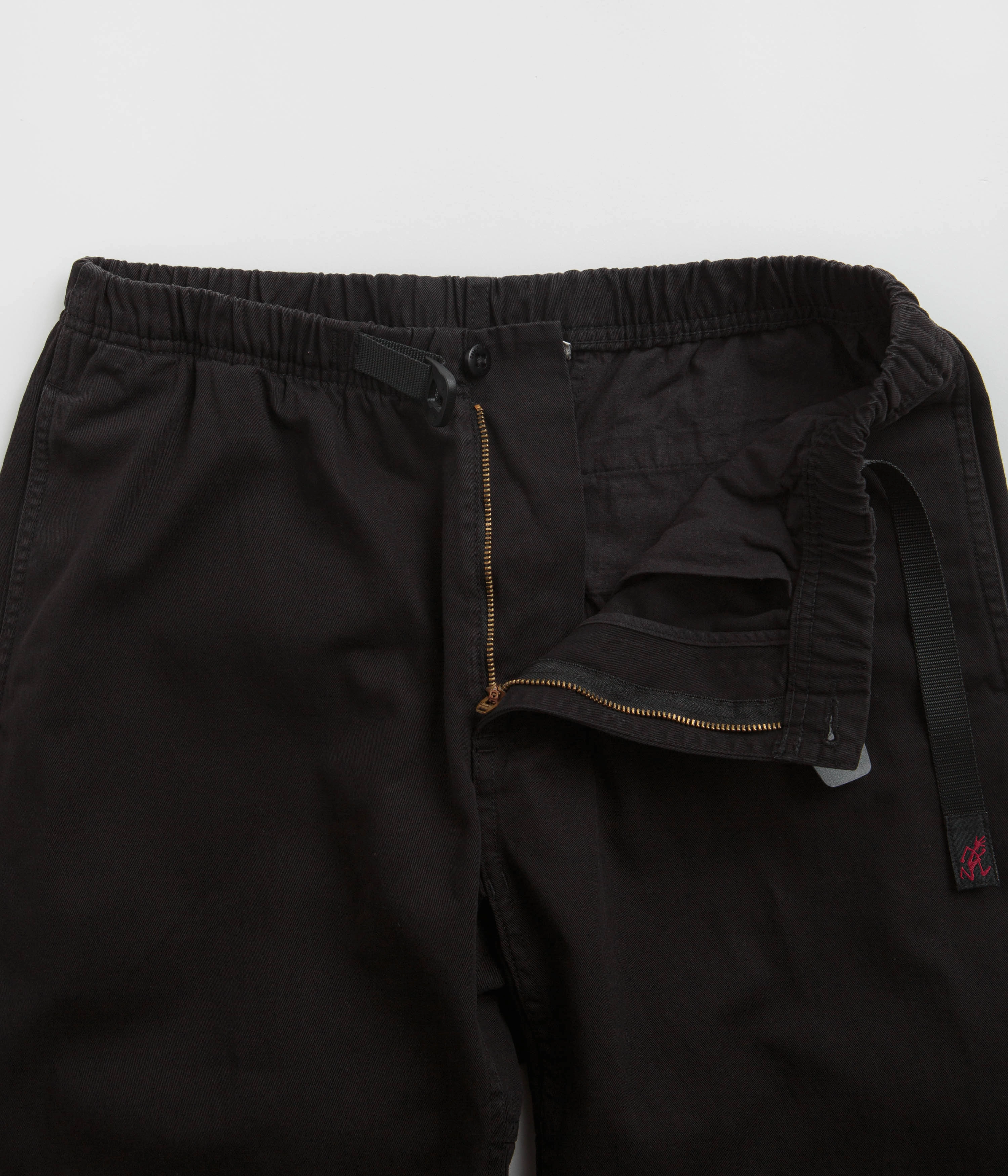 Gramicci Original G Pants - Black Relaxed Comfort Wear Distressed finish