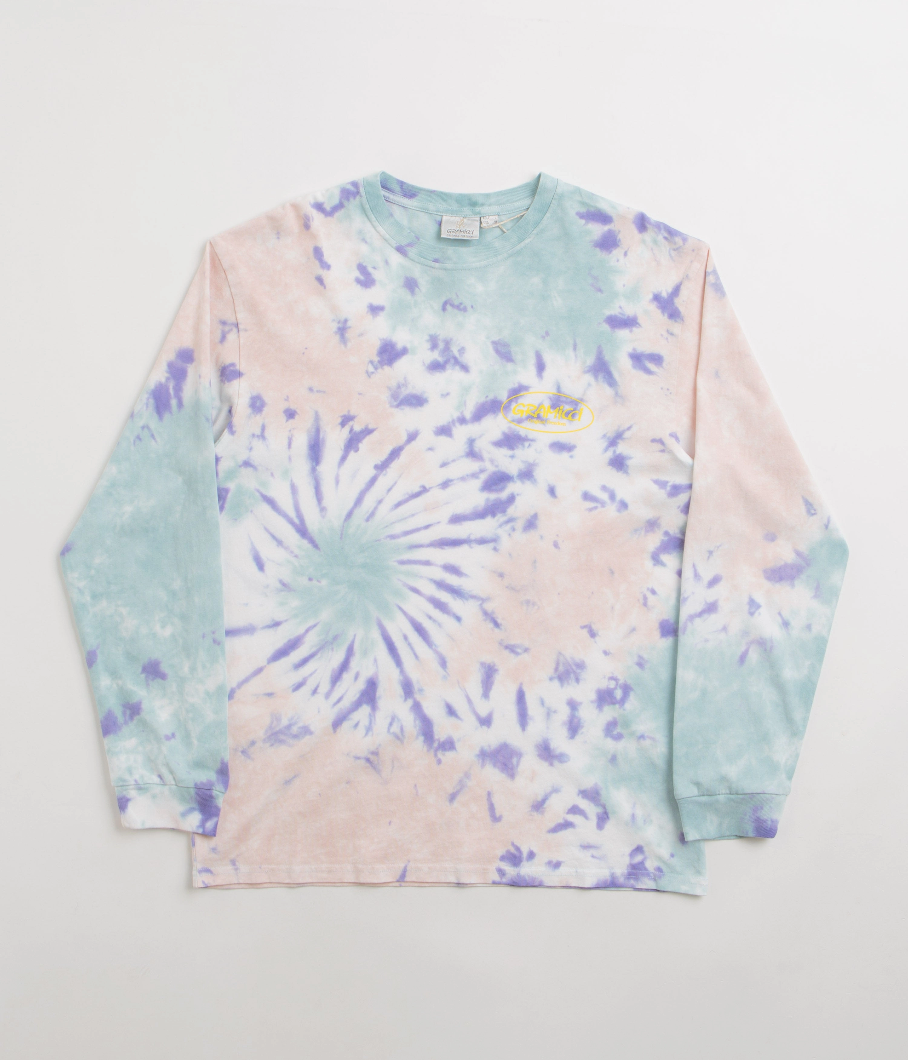 Gramicci Oval Long Sleeve T-Shirt - Blue Tie Dye Everyday Essential