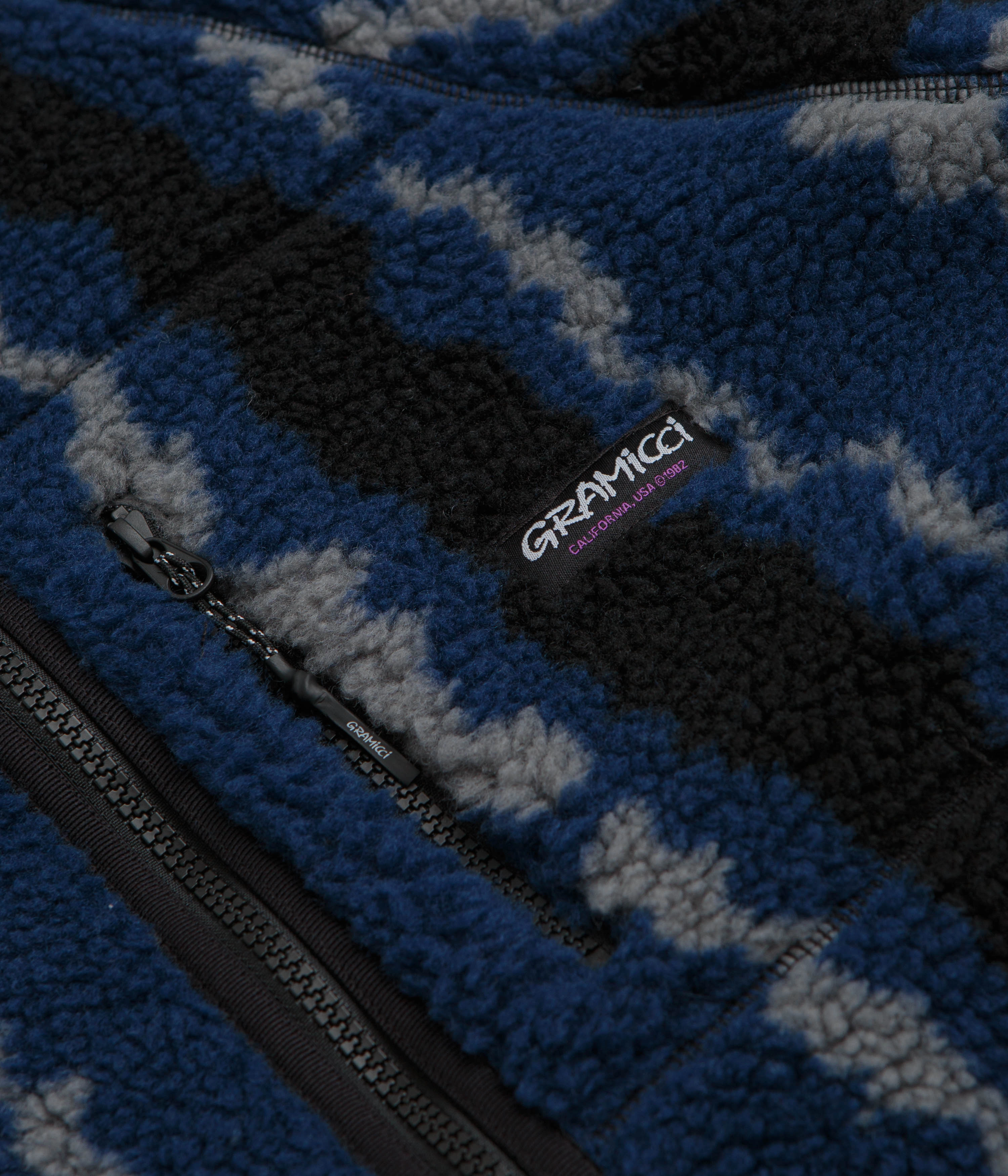 Gramicci Sherpa Jacket - Navy Ripple Recycled Polyester
