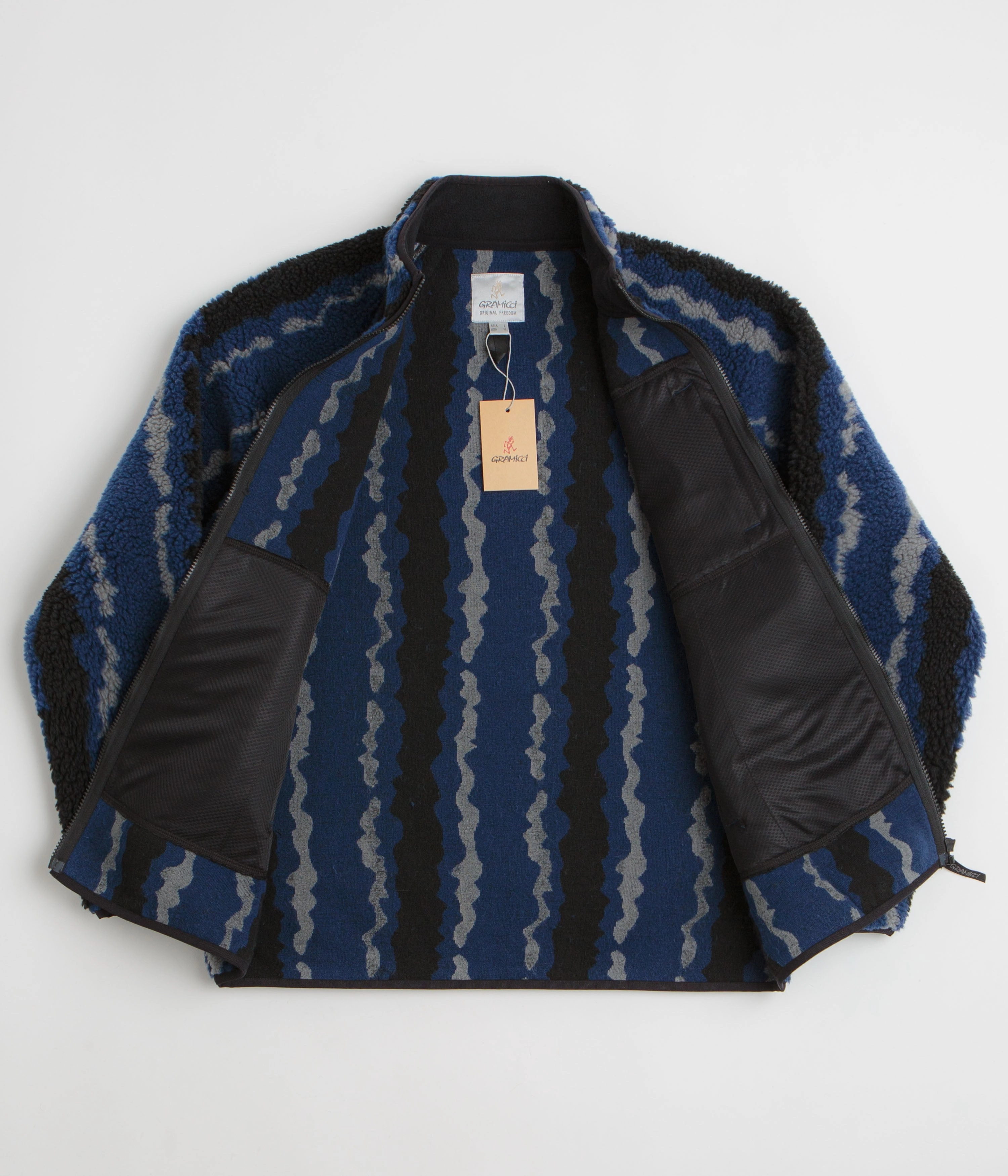Chance Gramicci Sherpa Jacket - Navy Ripple