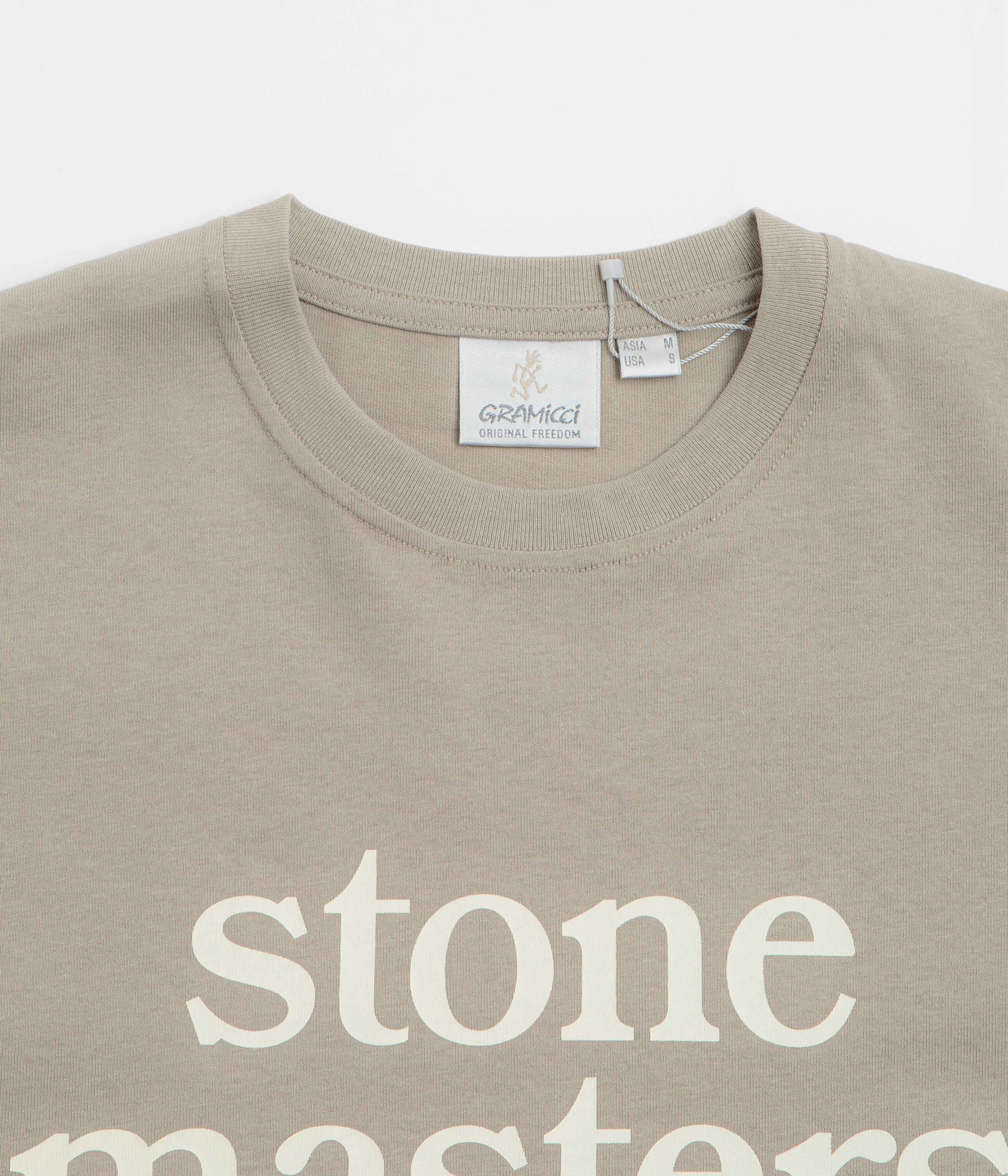 Subtle Details Machine washable Gramicci Stonemasters T-Shirt - Khaki