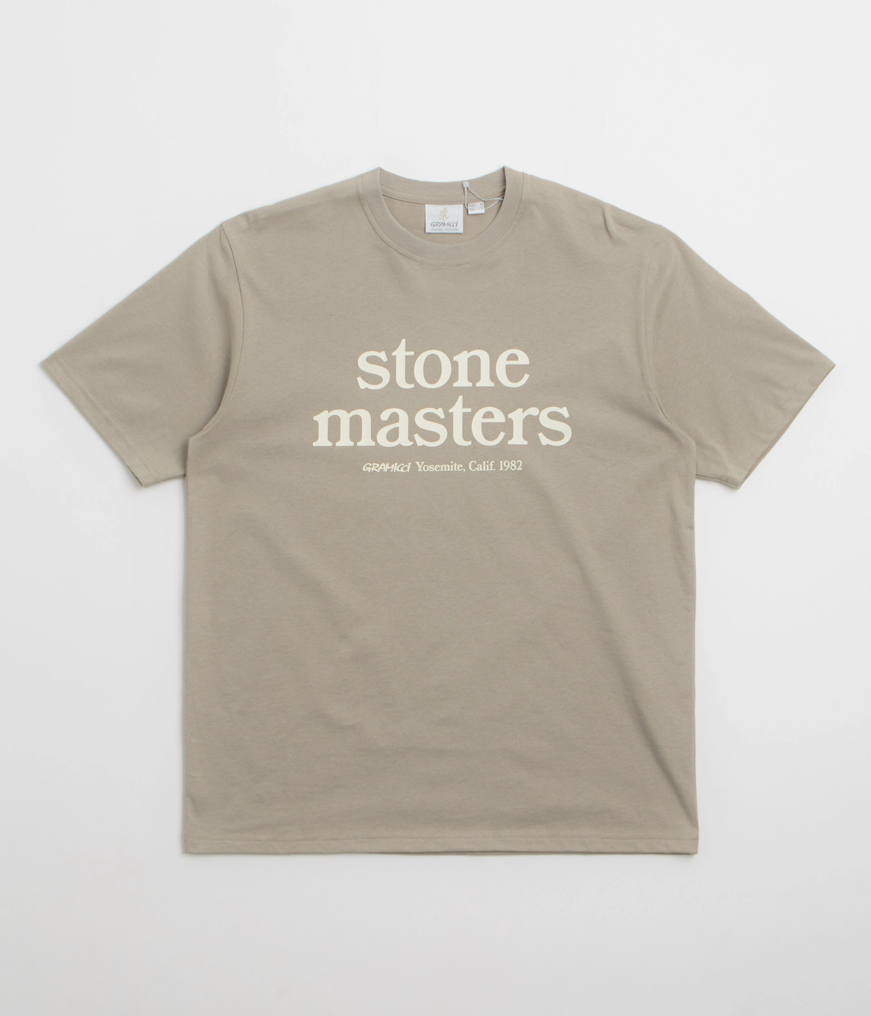 Gramicci Stonemasters T-Shirt - Khaki Soft Touch Fit