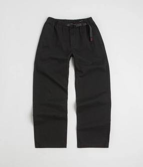 Gramicci Straight Fit G Pants - Black Functional Fashion Twill Weave Texture