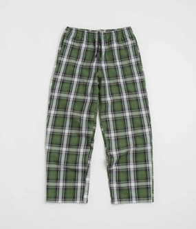 Linen blend RecyclablePackaging Gramicci Swell Flannel Checkered Pants - Big Check