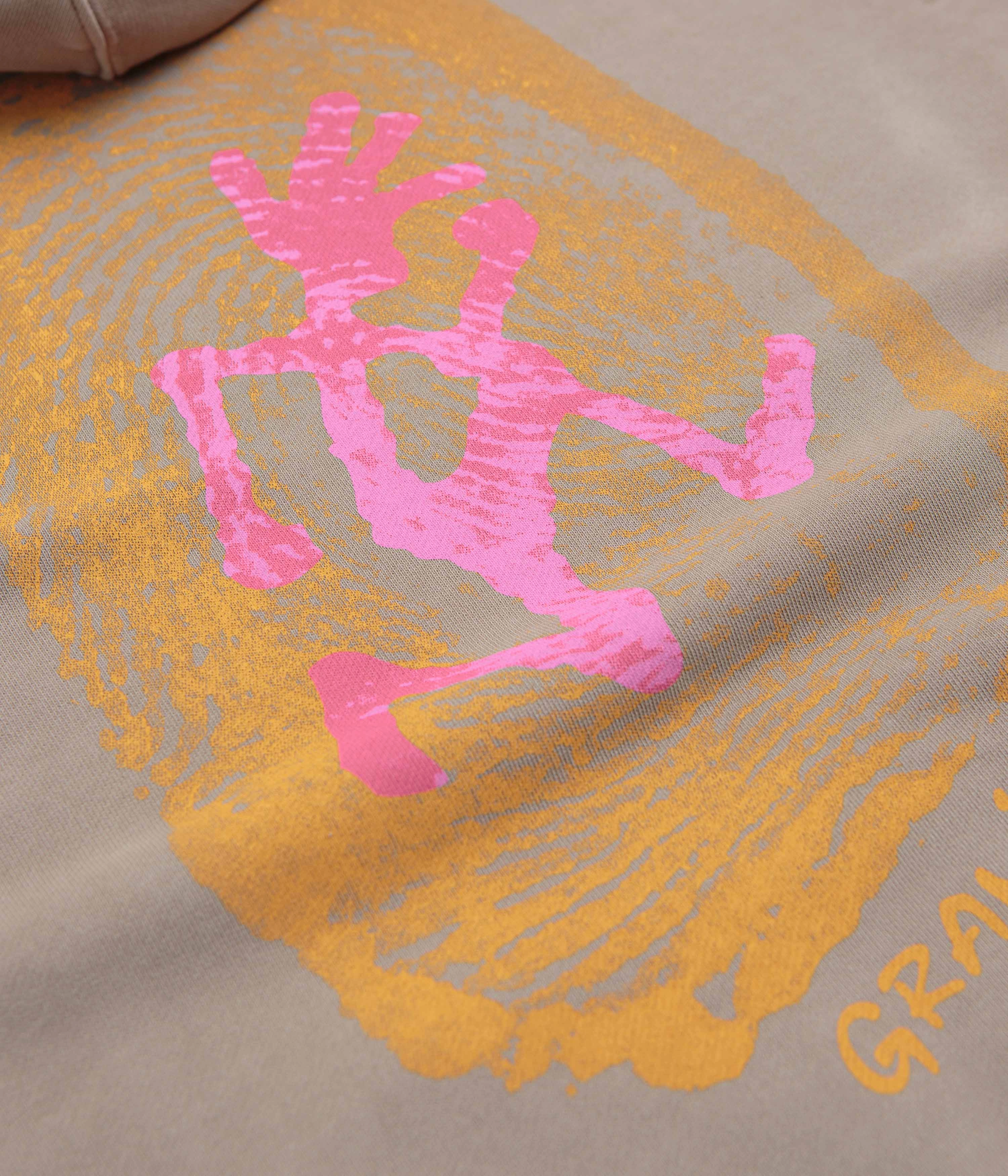 Bobcat like Gramicci Thumbprint Hoodie - Sand Pigment