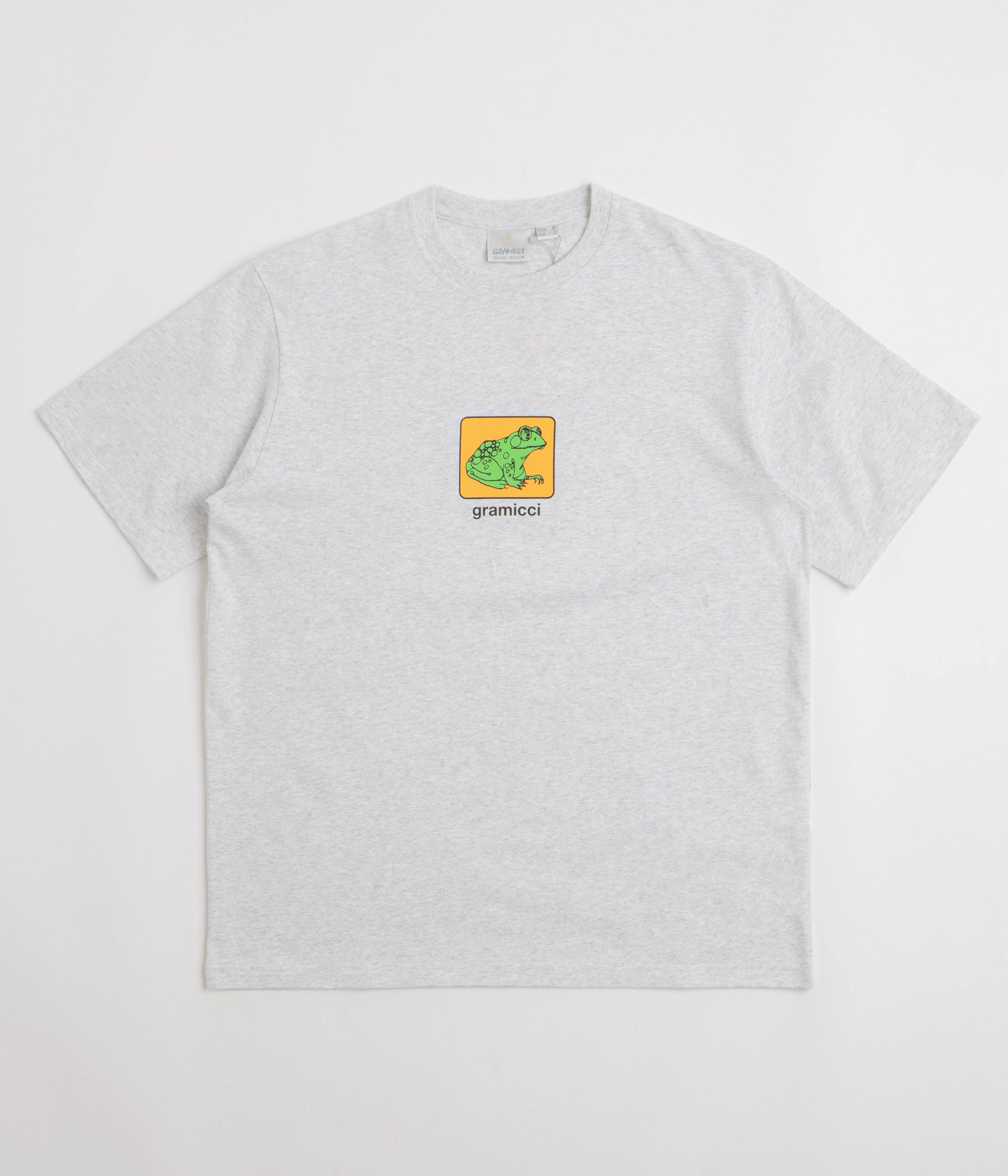 Ruffled edges Gramicci Toad T-Shirt - Heather Ash