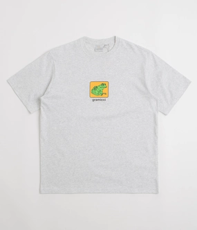 Ruffled edges Gramicci Toad T-Shirt - Heather Ash
