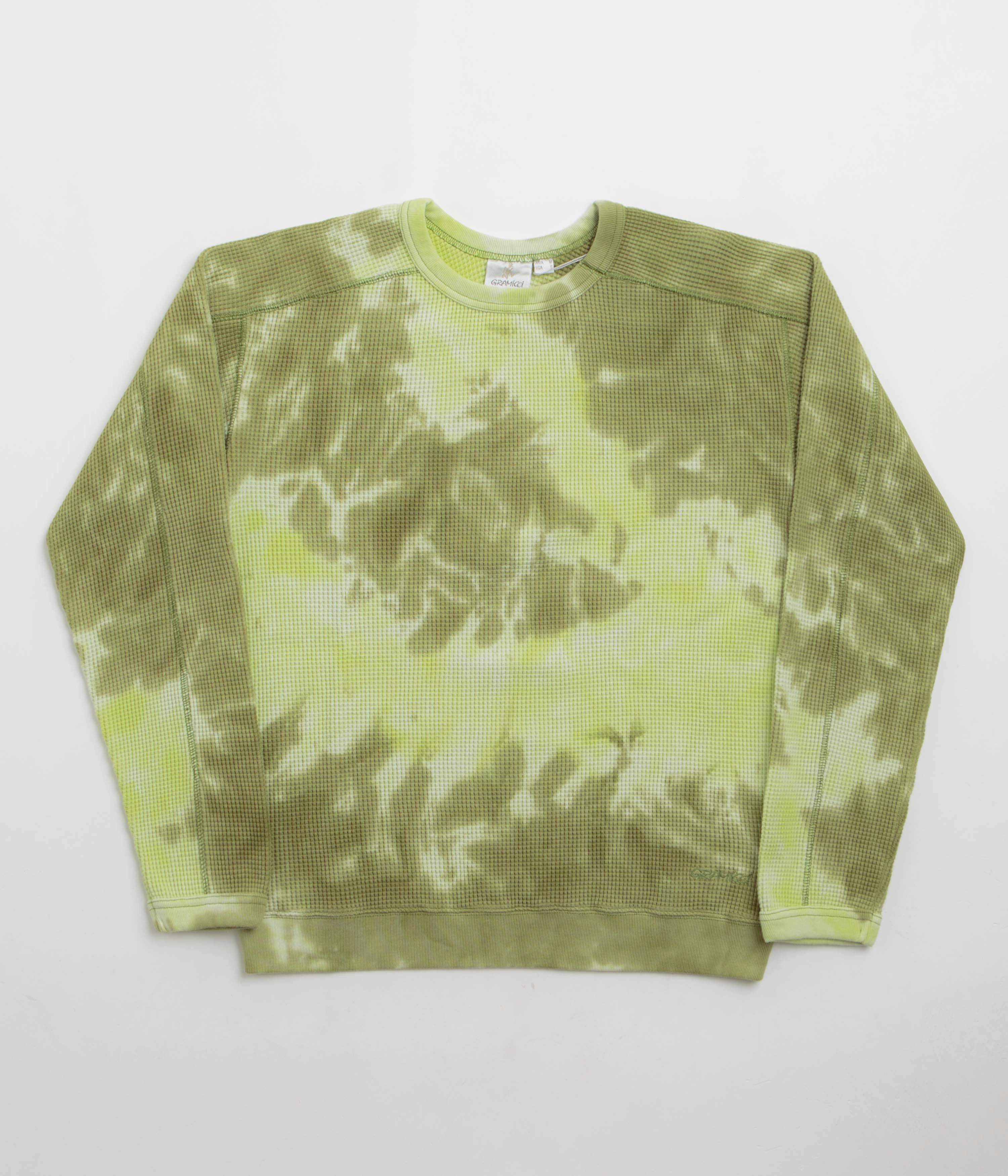 product ring elegance Trendy Gramicci Waffle Crewneck Sweatshirt - Jade Tie Dye
