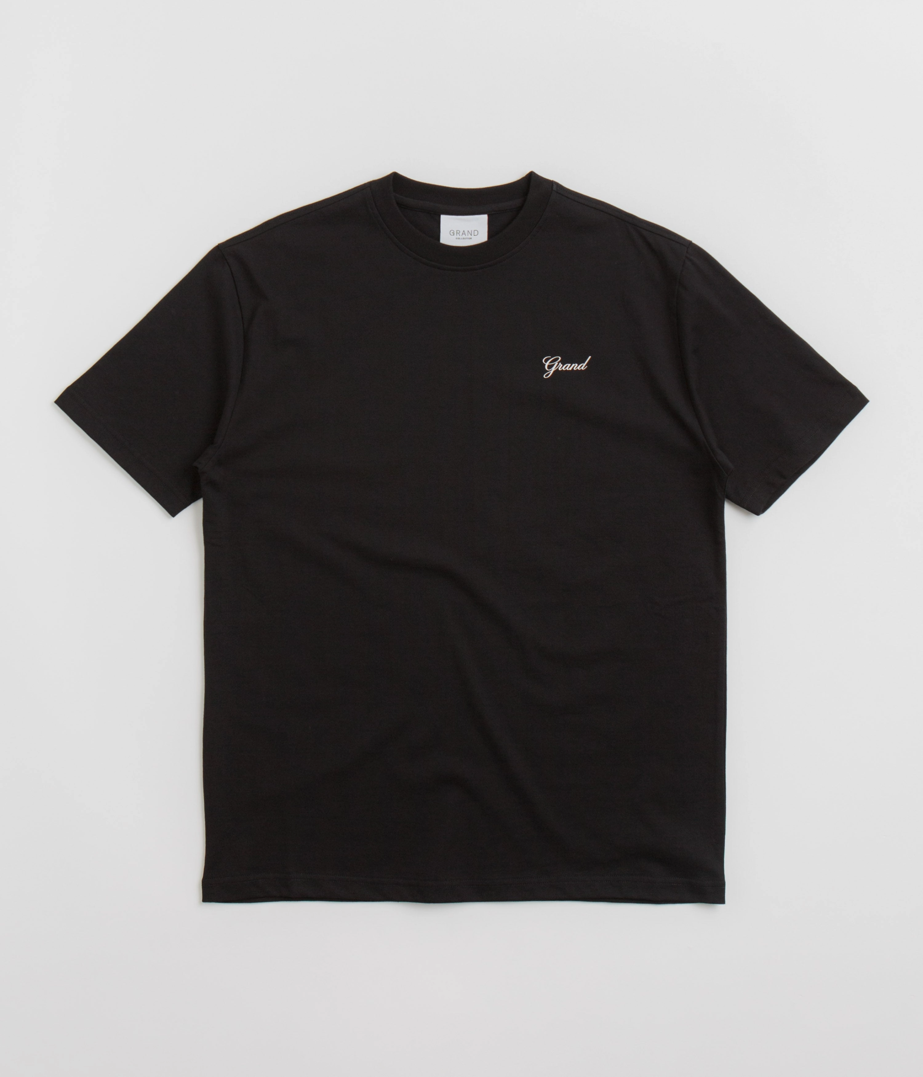 in demand Grand Collection Script T-Shirt - Black / Black