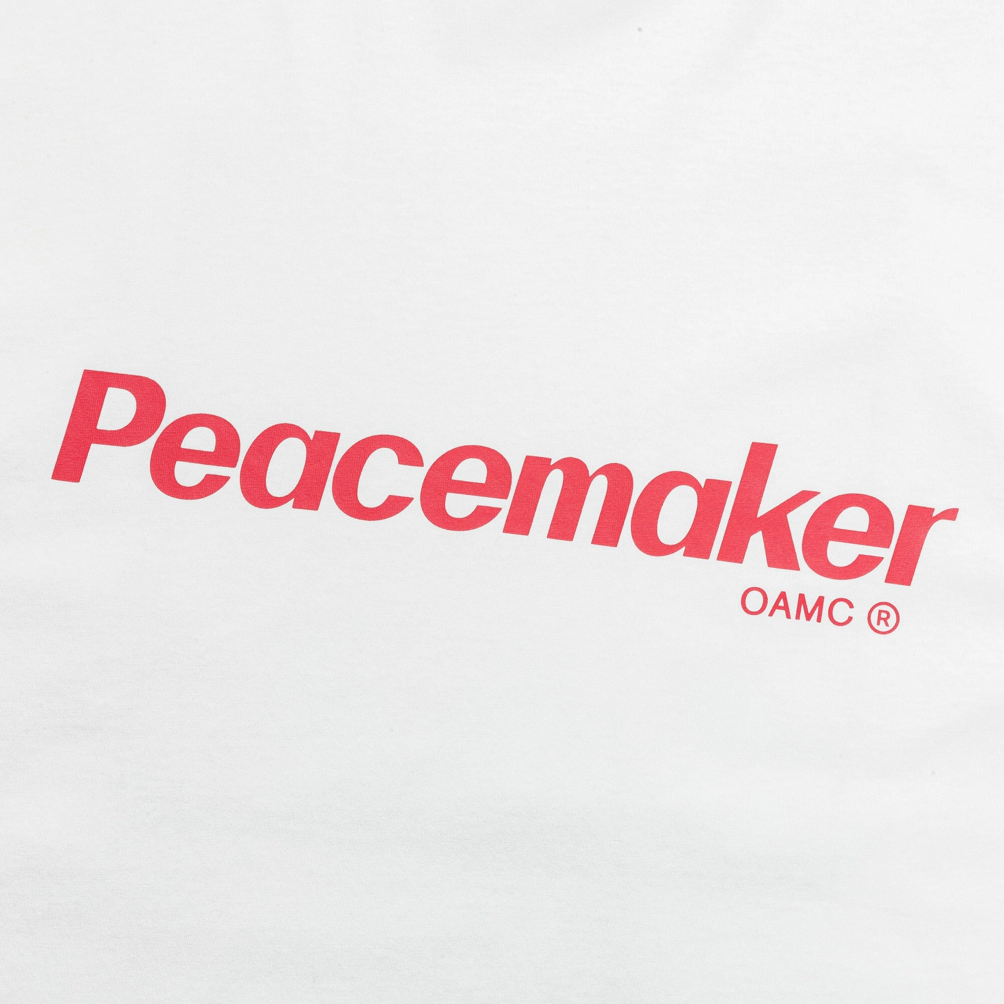 Reinforced Hems Tear Resistant Knit Peacemaker Flower SS T-Shirt - Snow WhIte