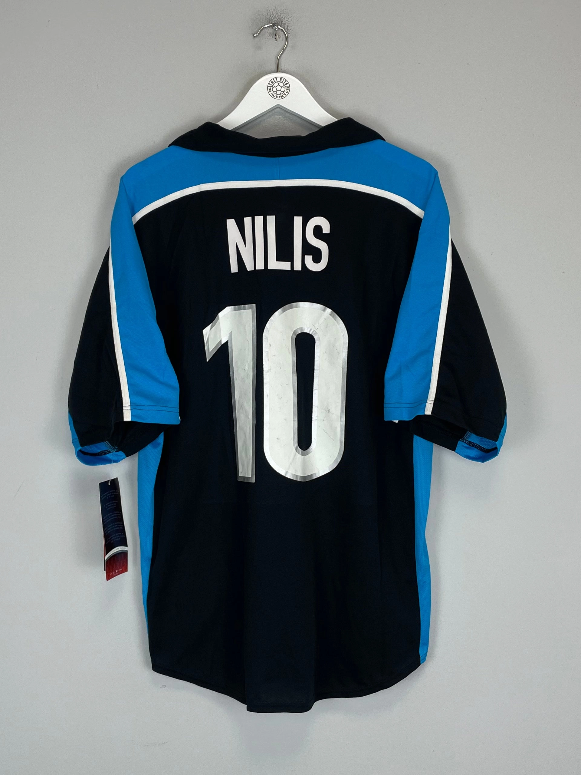 1999/01 PSV NILIS #10 *BNWT* AWAY SHIRT (L) NIKE Moisture Wicking Fabric